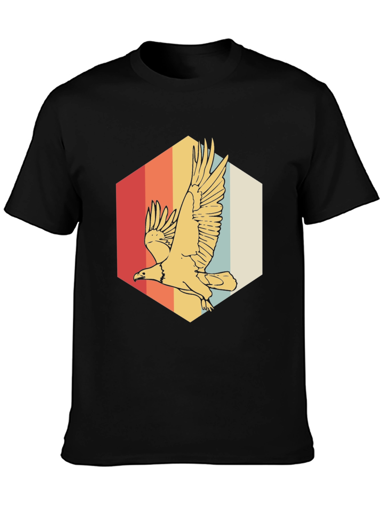 Retro Eagle Graphic Tee - Vintage Style Comfort