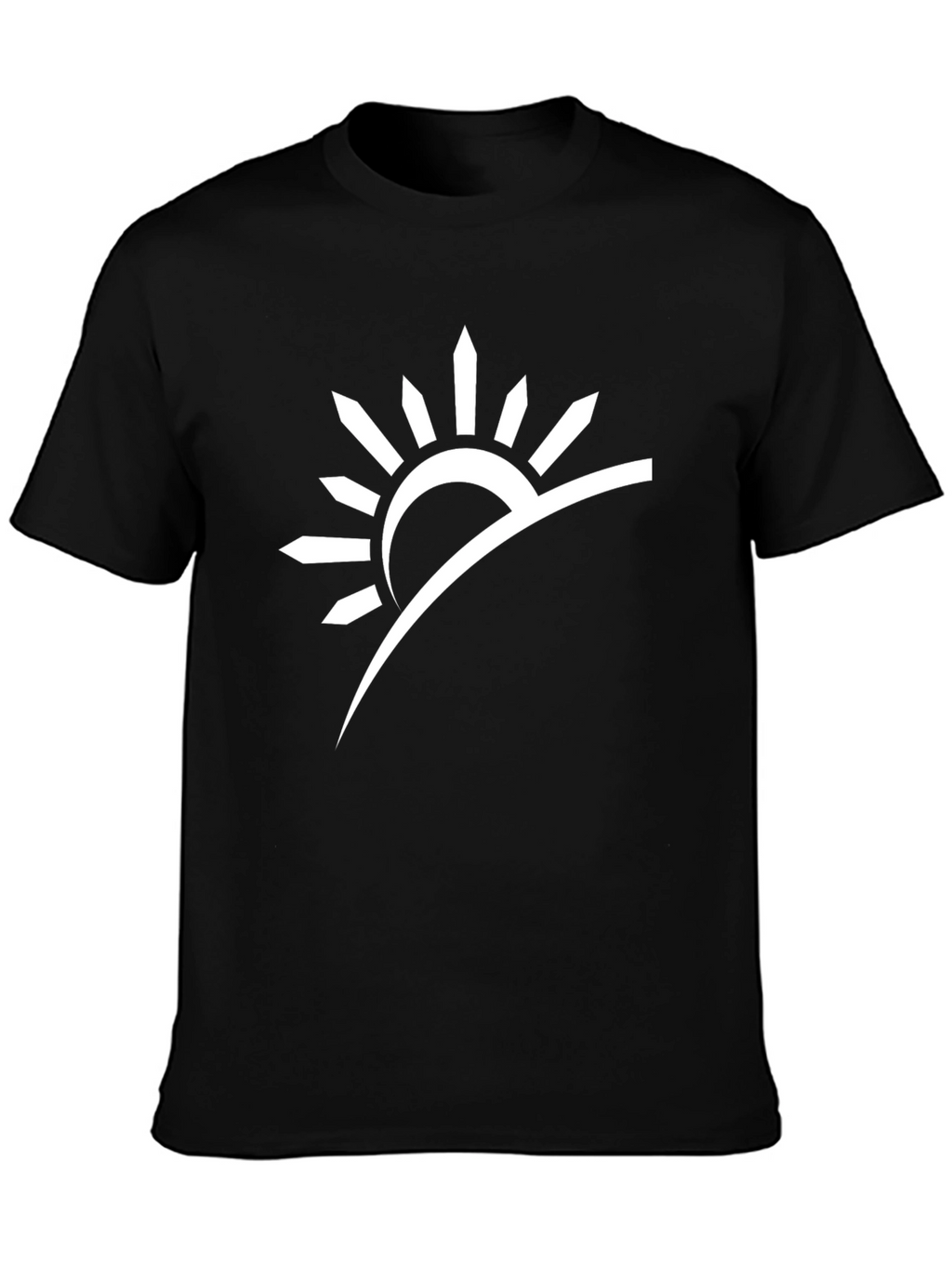 Sunrise Graphic Tee - Modern Black T-Shirt