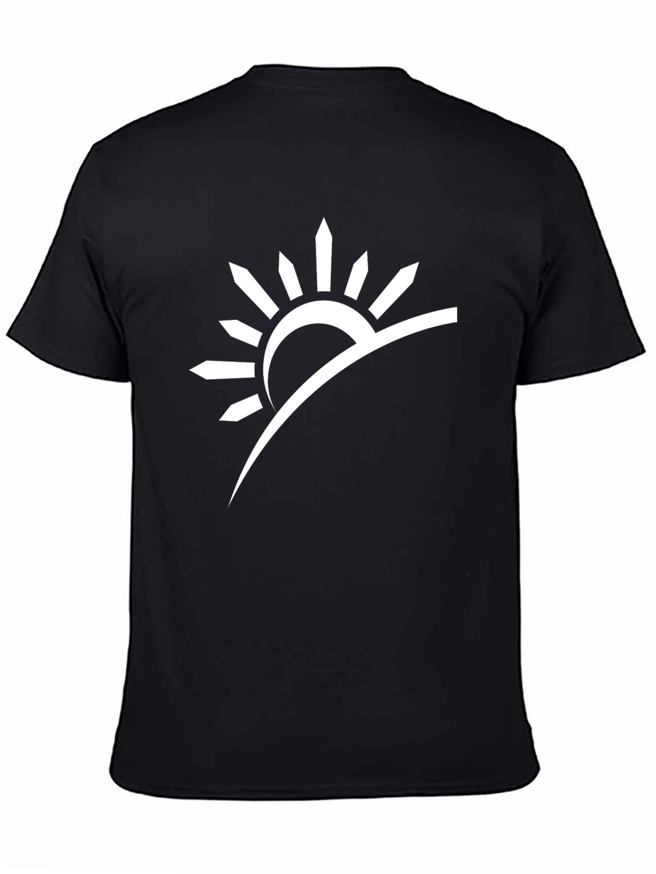 Sunrise Graphic Tee - Modern Black T-Shirt