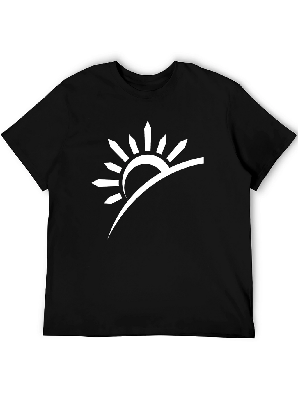 Sunrise Graphic Tee - Modern Black T-Shirt