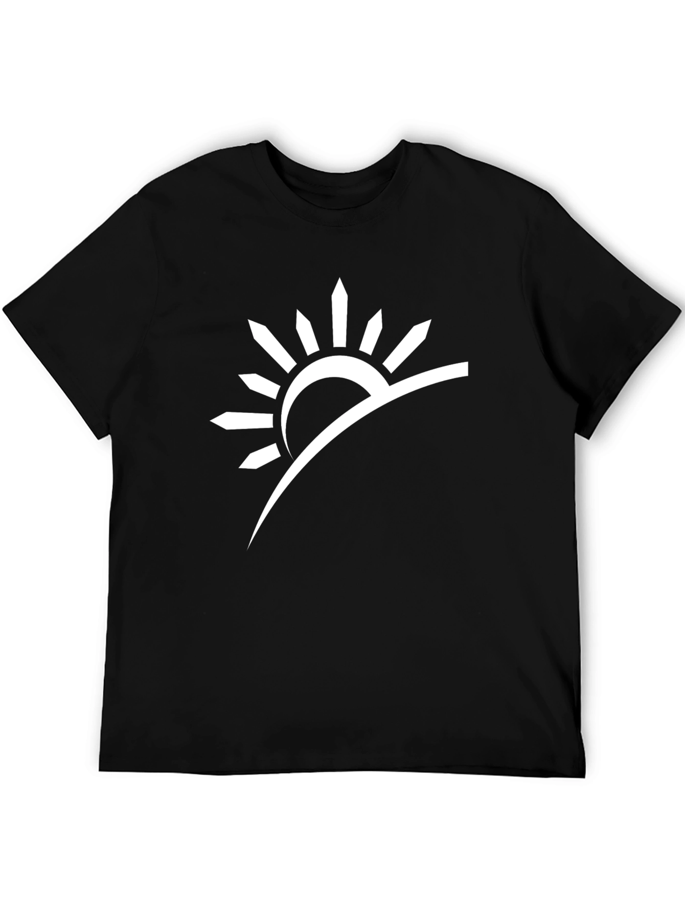 Sunrise Graphic Tee - Modern Black T-Shirt