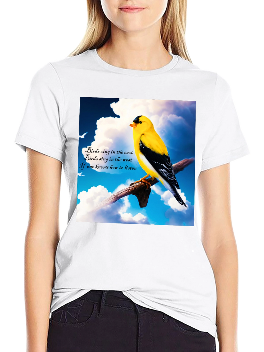 Birds Sing Graphic Tee - Nature Lovers T-Shirt