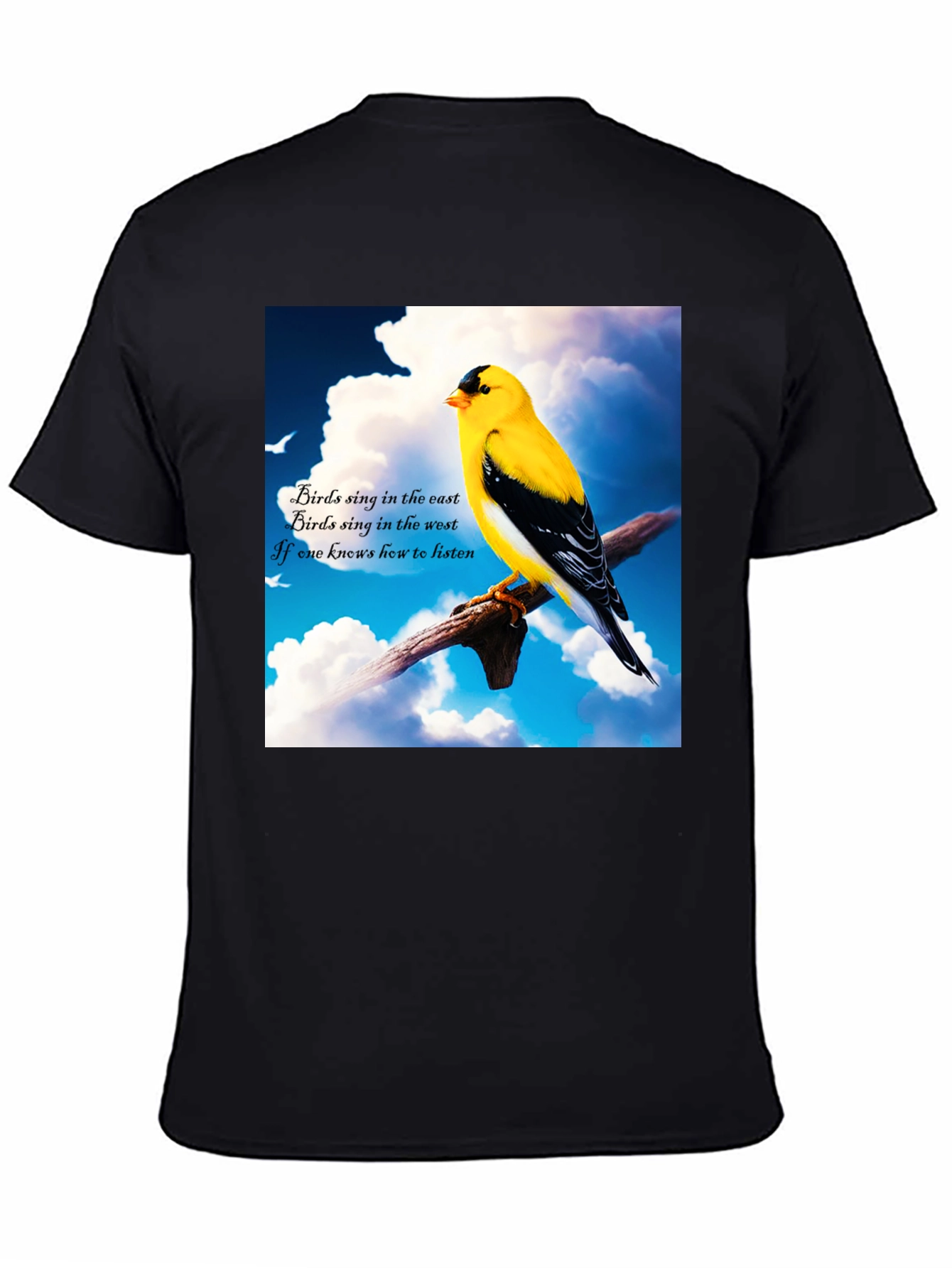 Birds Sing Graphic Tee - Nature Lovers T-Shirt