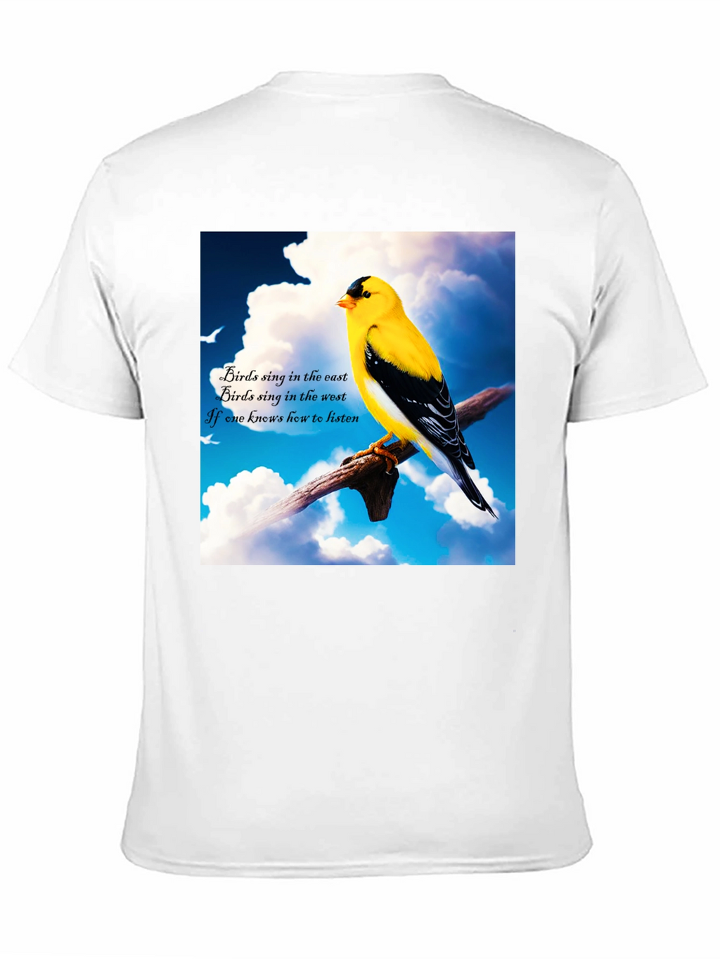 Birds Sing Graphic Tee - Nature Lovers T-Shirt