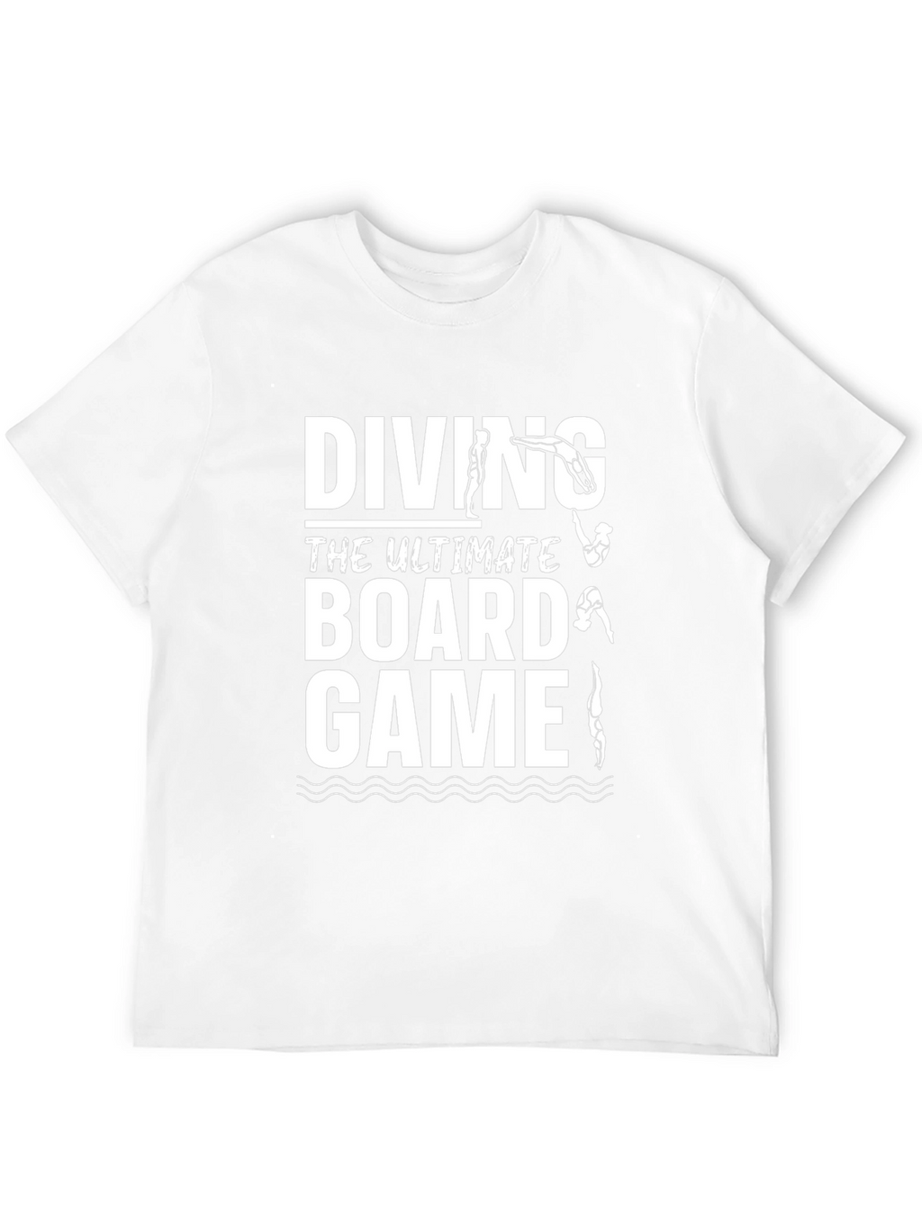 Diving Board Game T-Shirt - Black Humorous Design