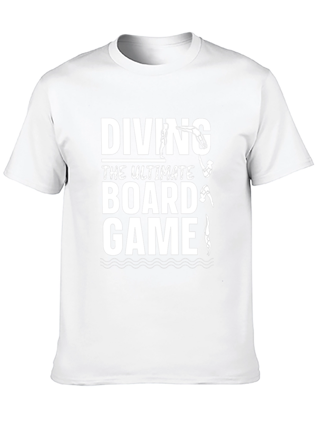 Diving Board Game T-Shirt - Black Humorous Design