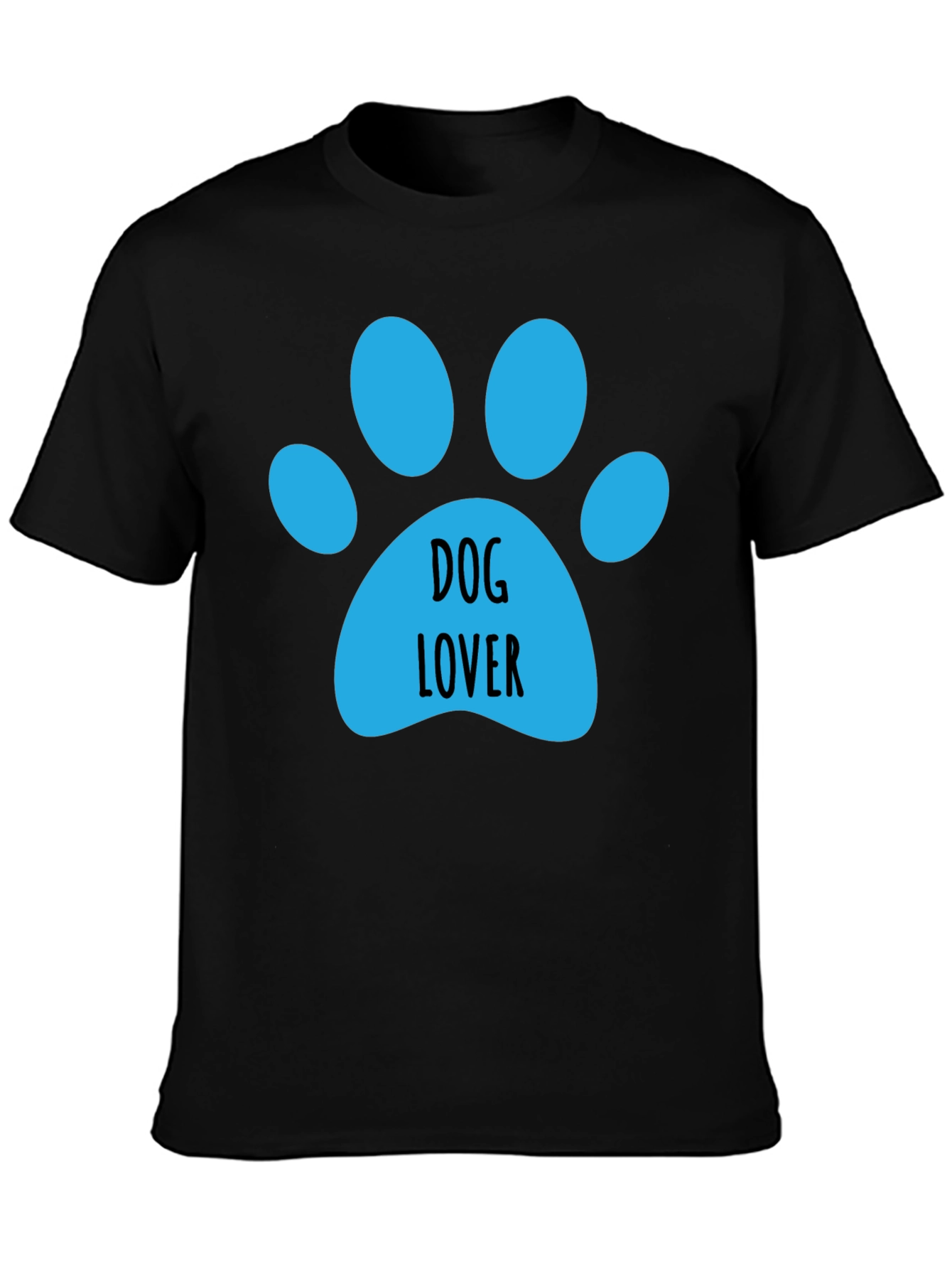 Dog Lover Paw Print Graphic Tee