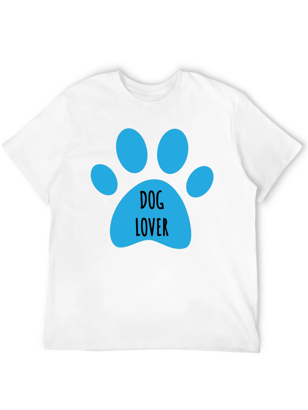 Dog Lover Paw Print Graphic Tee