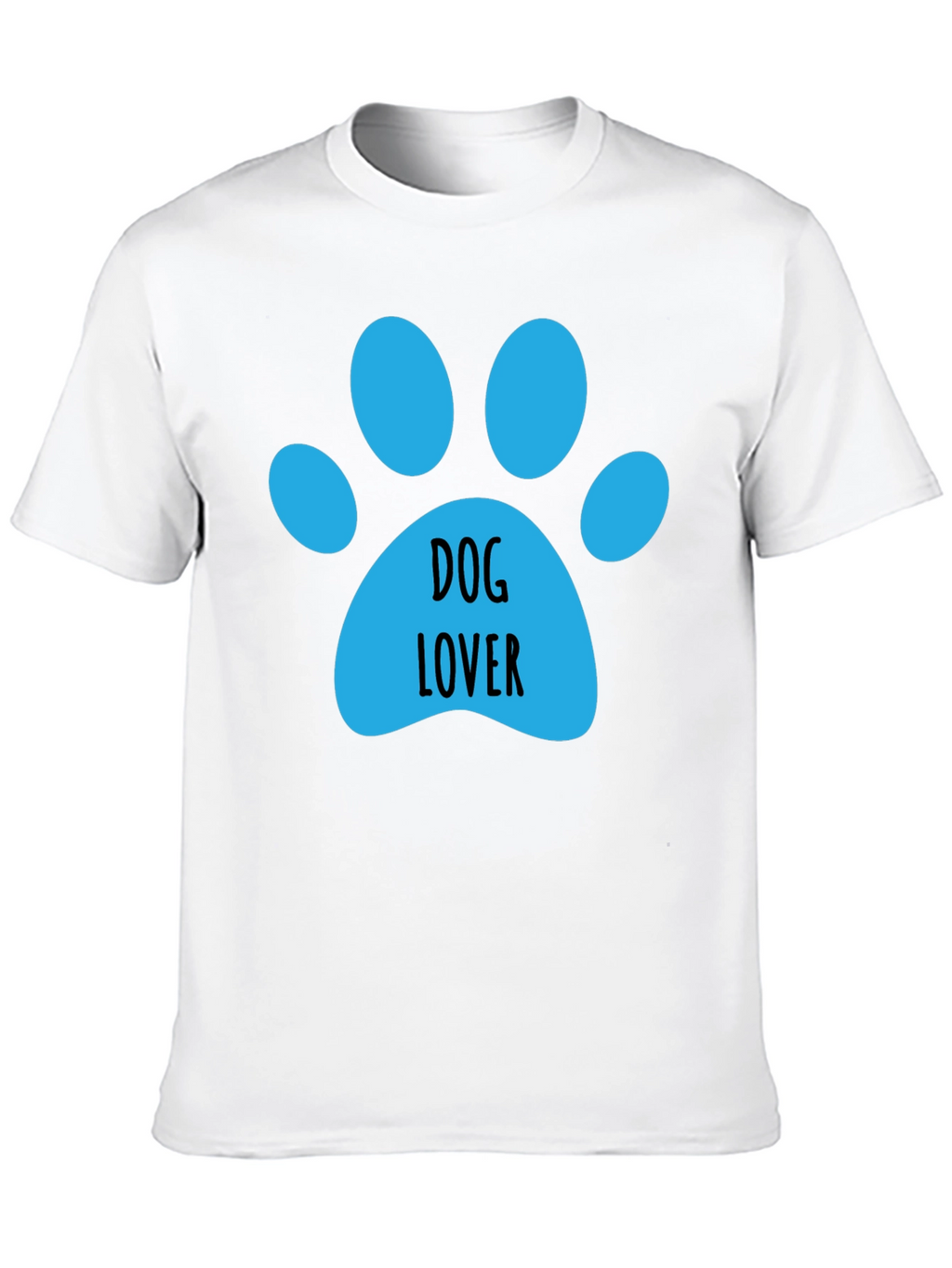 Dog Lover Paw Print Graphic Tee