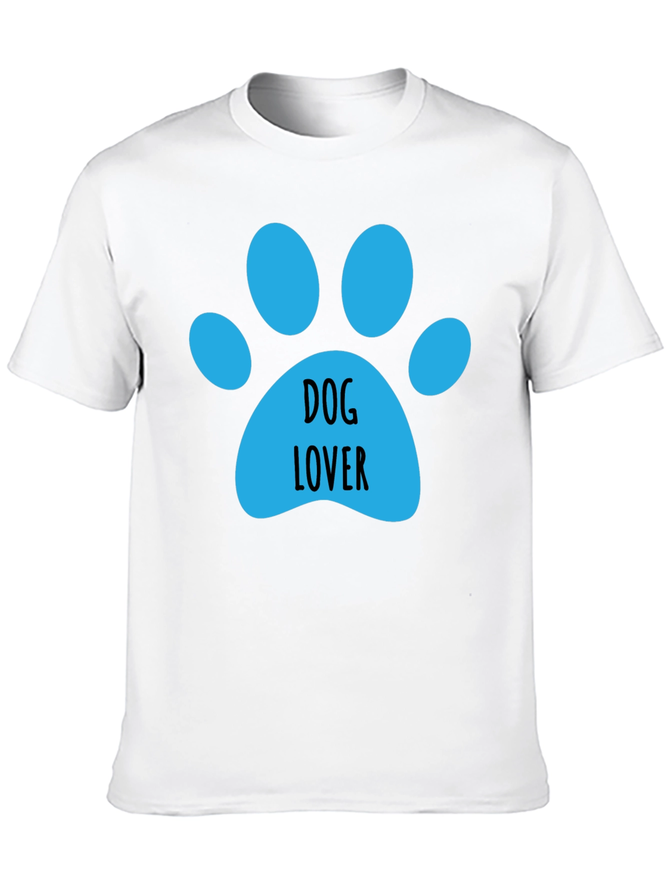 Dog Lover Paw Print Graphic Tee