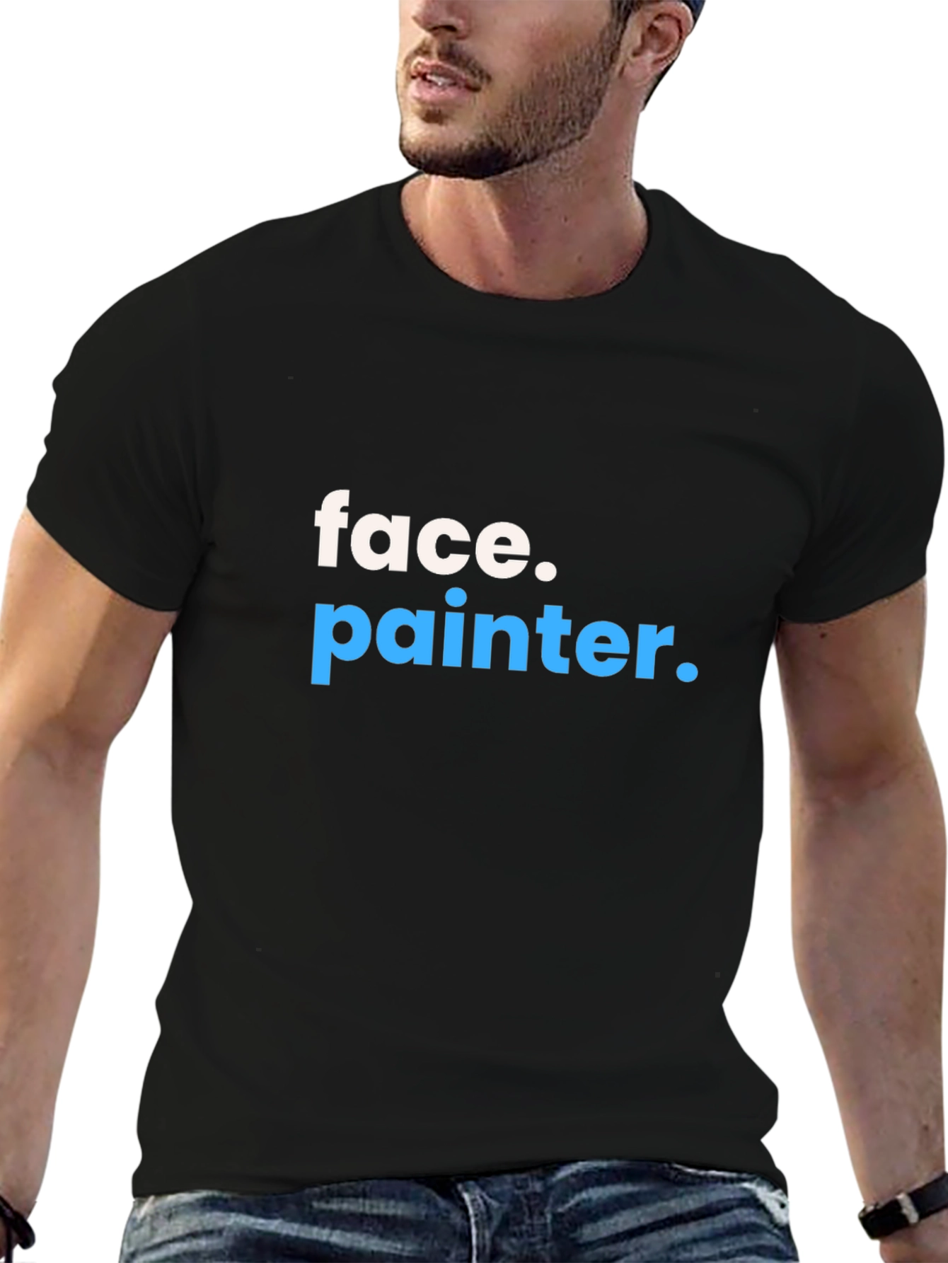 Face Painter T-Shirt - Black Graphic Tee