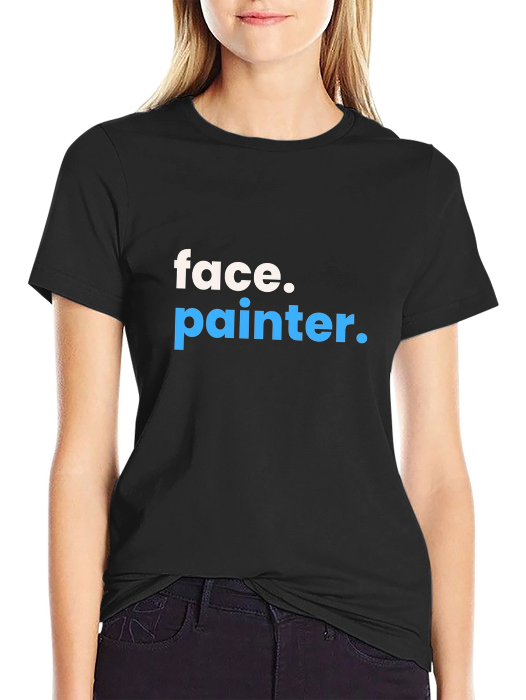 Face Painter T-Shirt - Black Graphic Tee