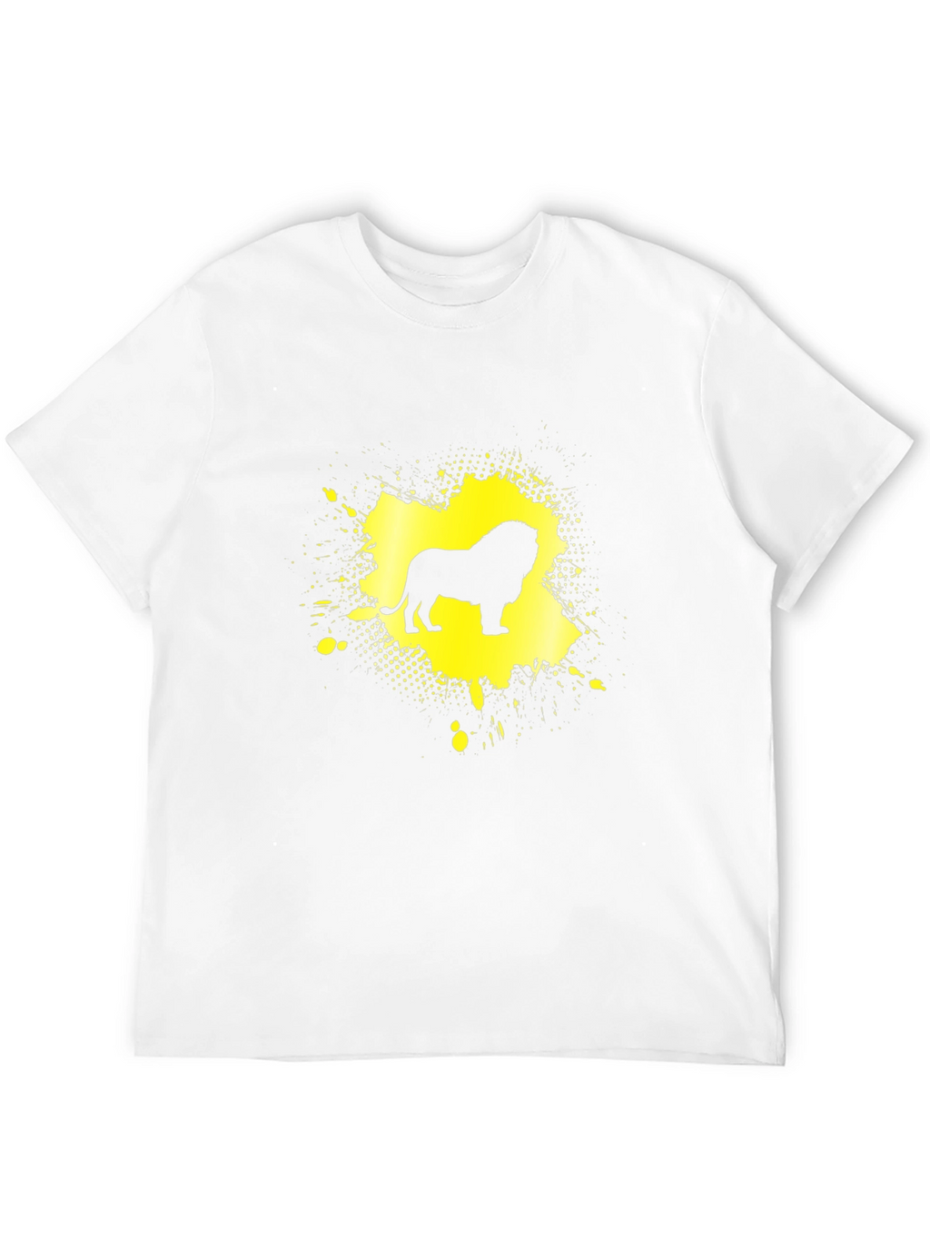 Lion Graphic Tee - Black Casual Shirt