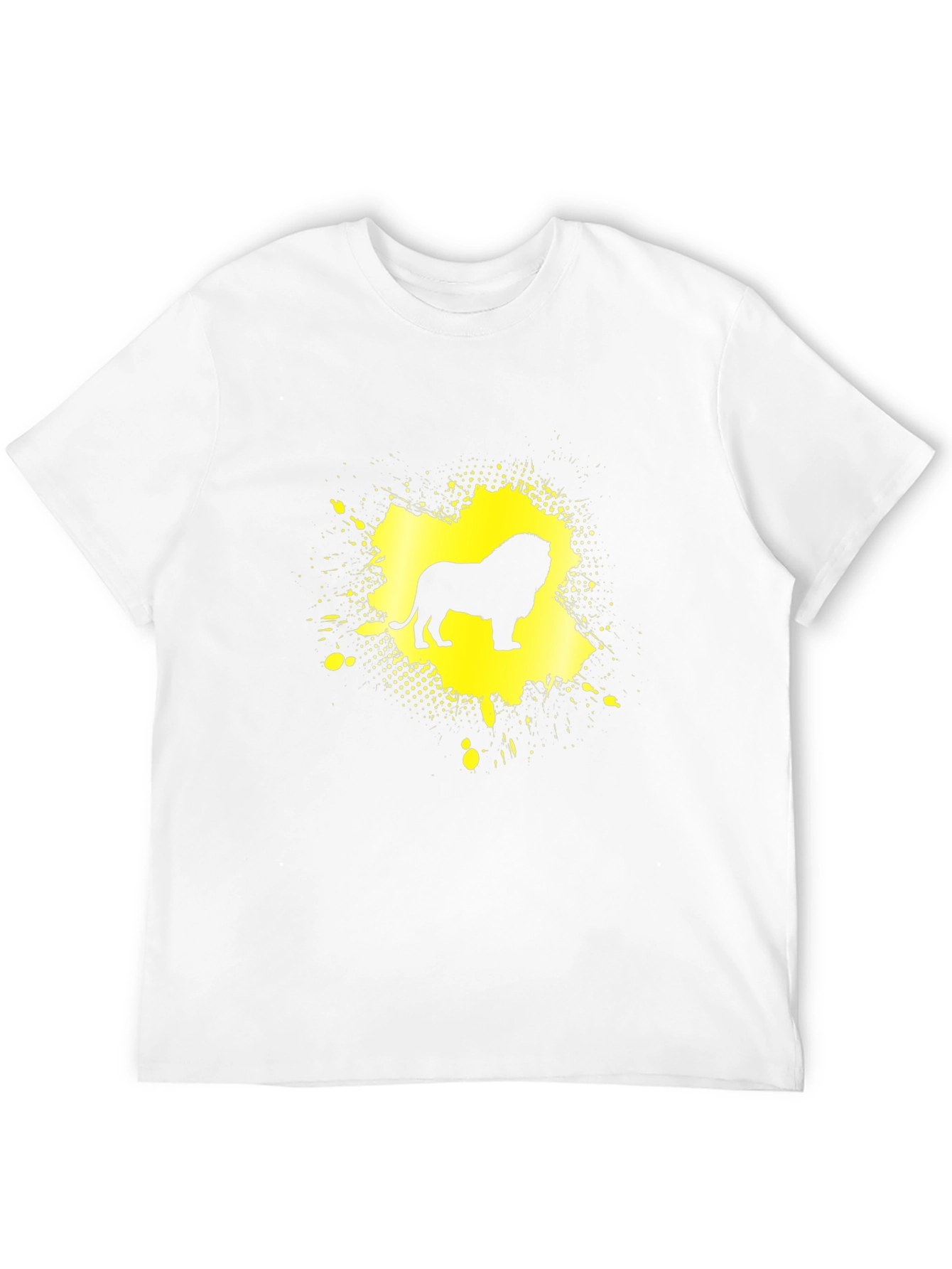 Lion Graphic Tee - Black Casual Shirt