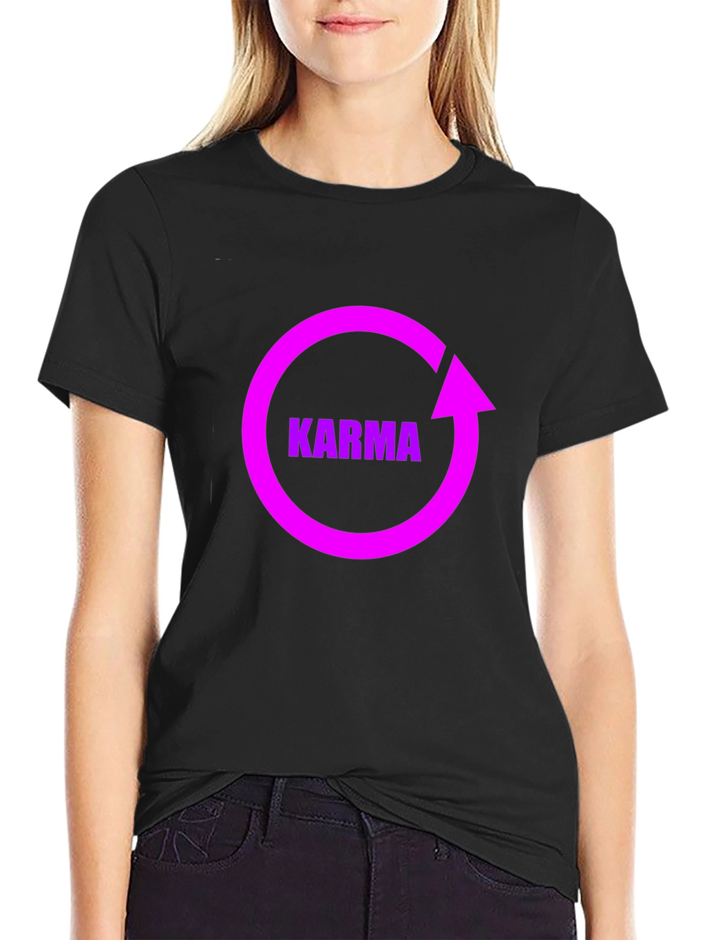 Karma Cycle Graphic Black T-Shirt