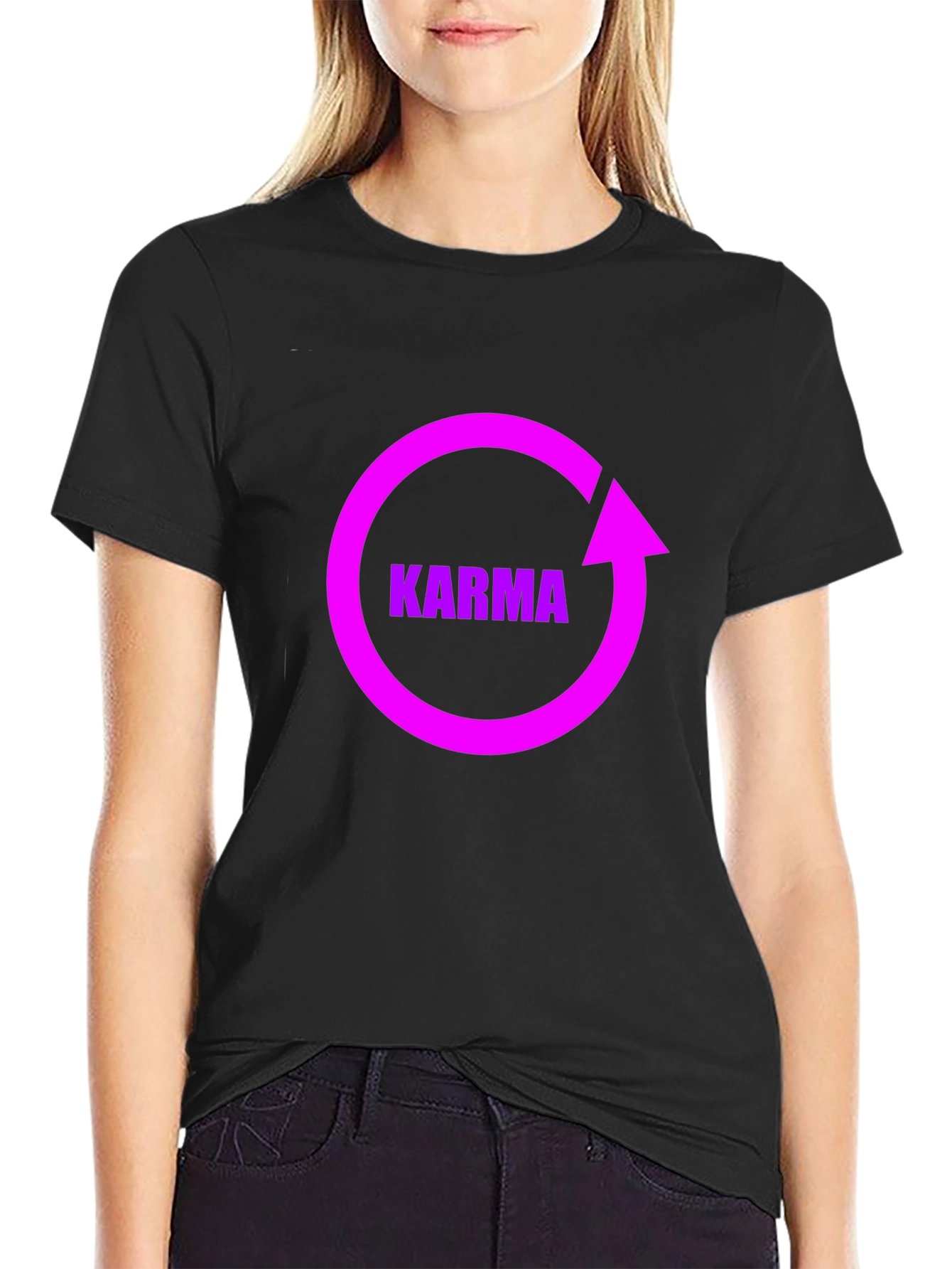 Karma Cycle Graphic Black T-Shirt