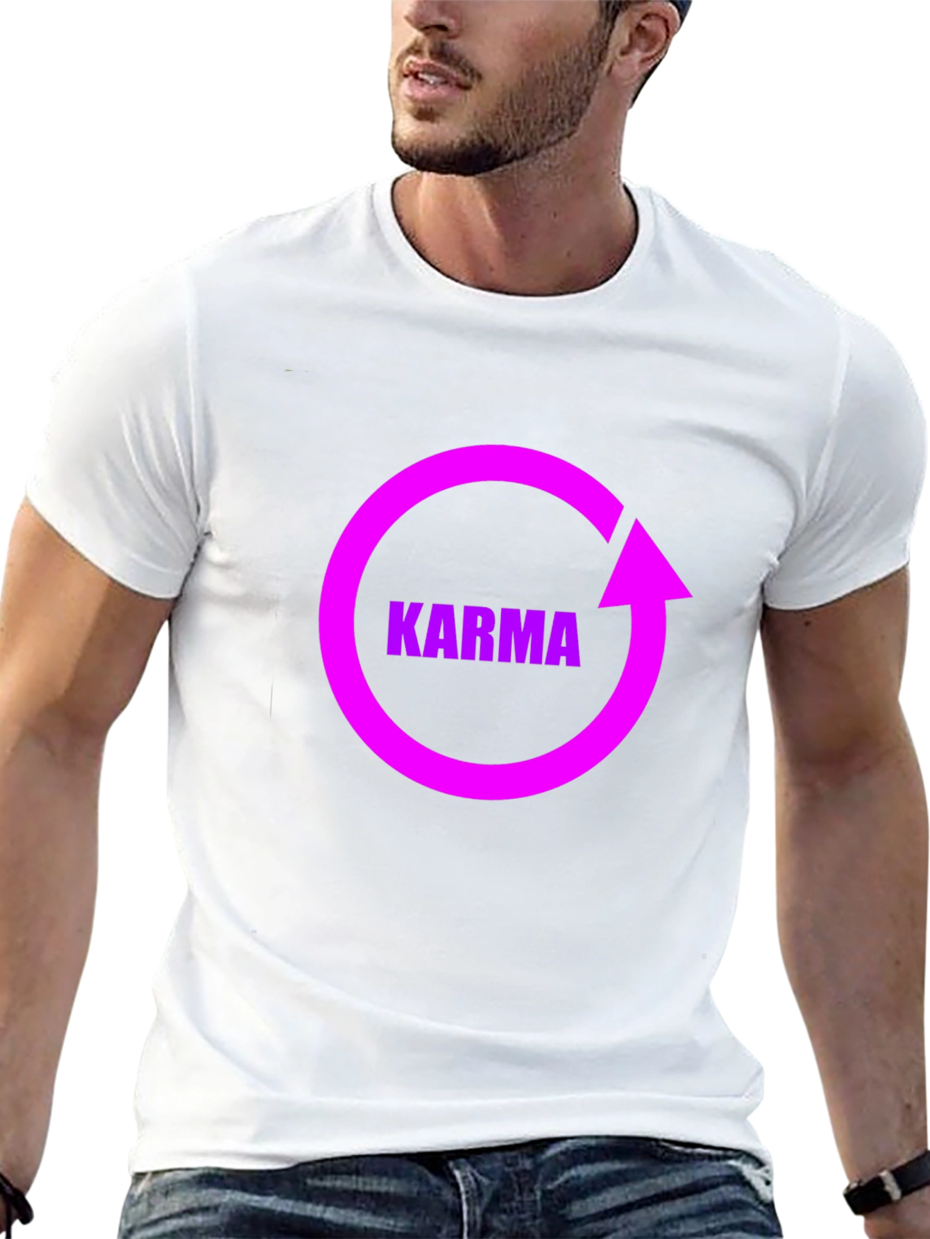 Karma Cycle Graphic Black T-Shirt