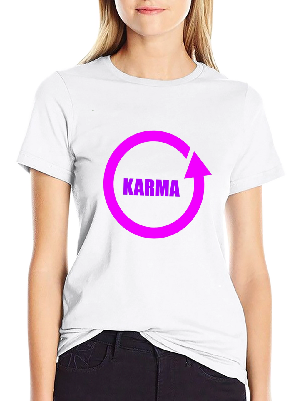 Karma Cycle Graphic Black T-Shirt