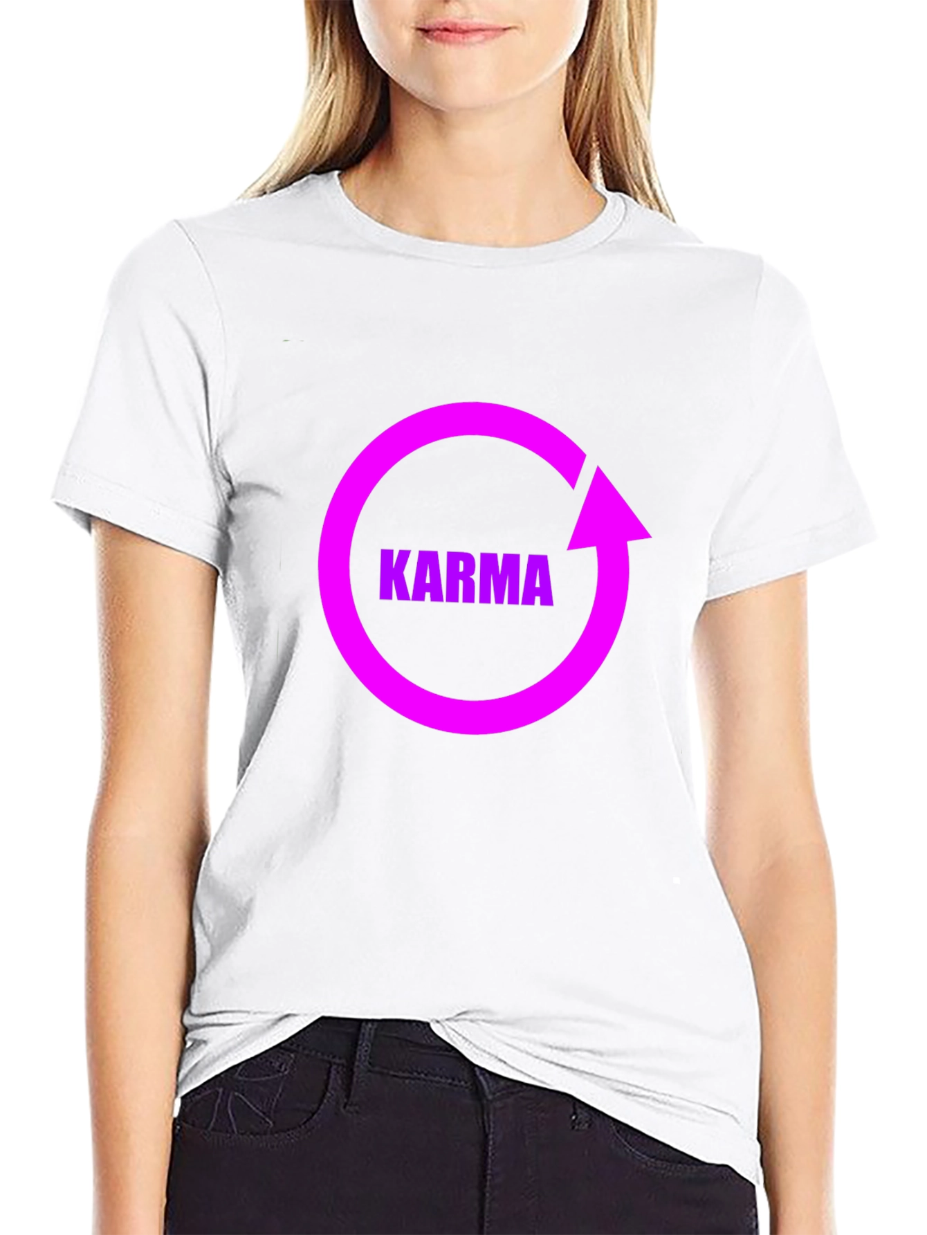 Karma Cycle Graphic Black T-Shirt