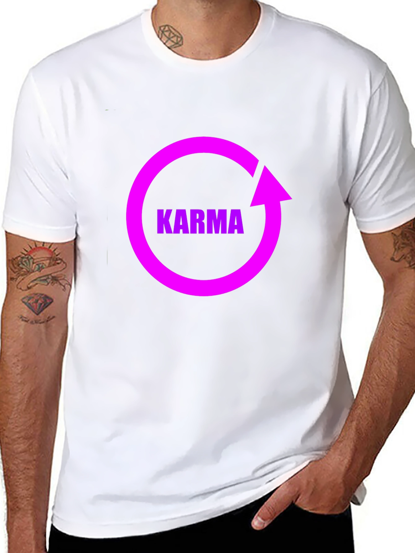 Karma Cycle Graphic Black T-Shirt