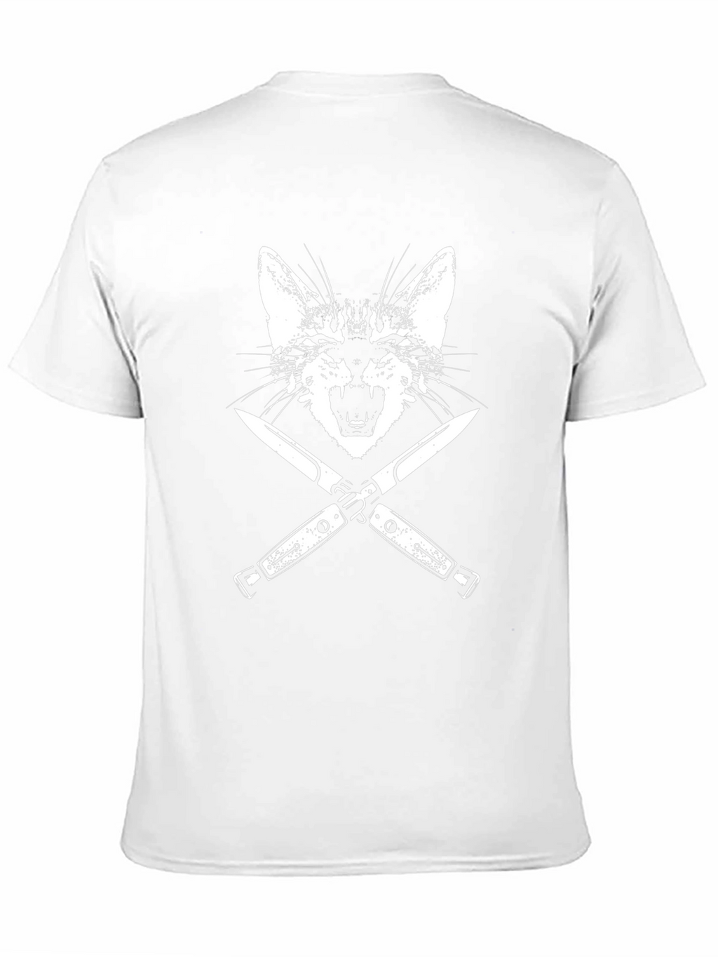 Cat & Knives Graphic Tee - Mens Black T-Shirt