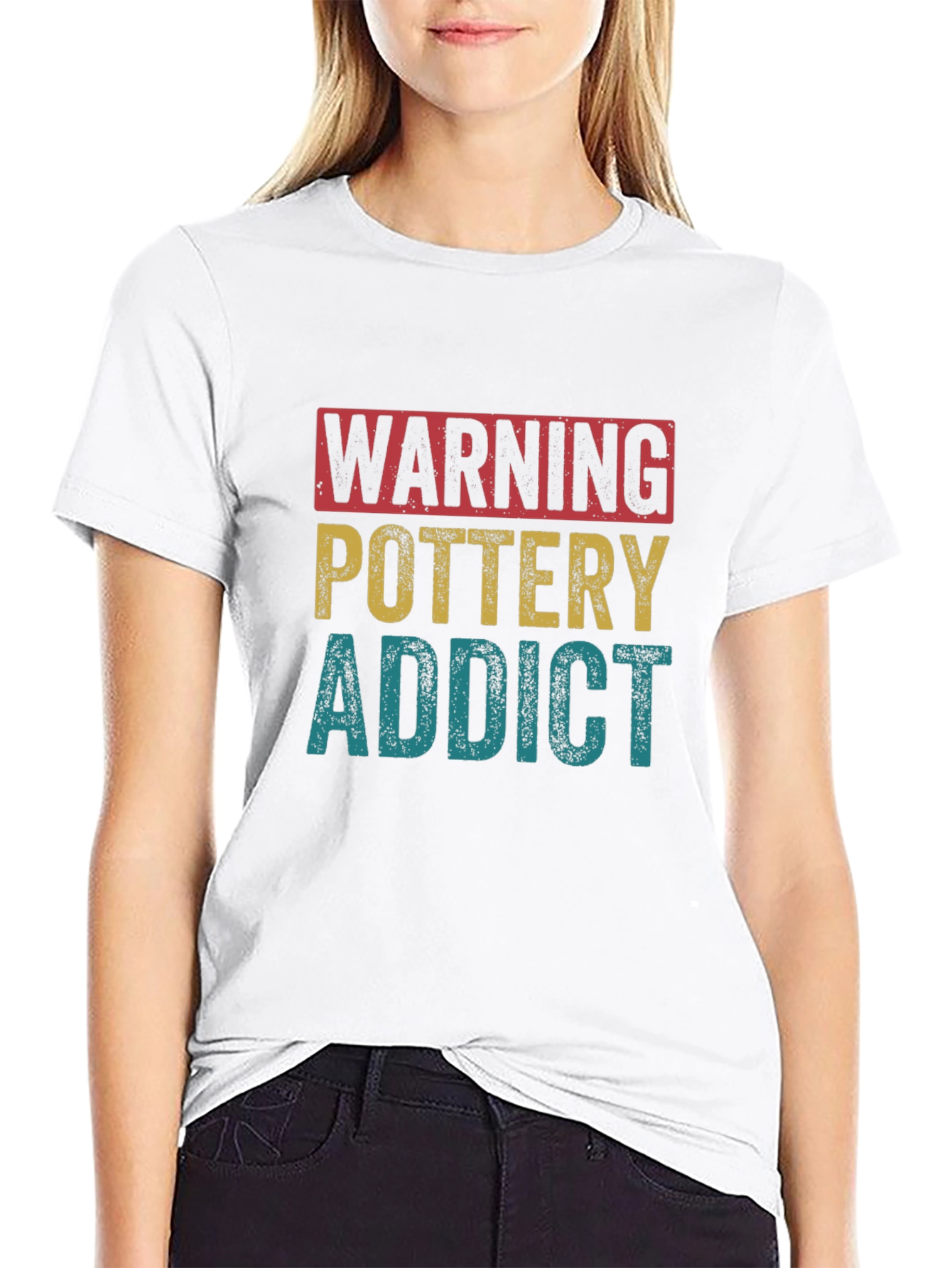 Pottery Addict T-Shirt - Warning Funny Gift
