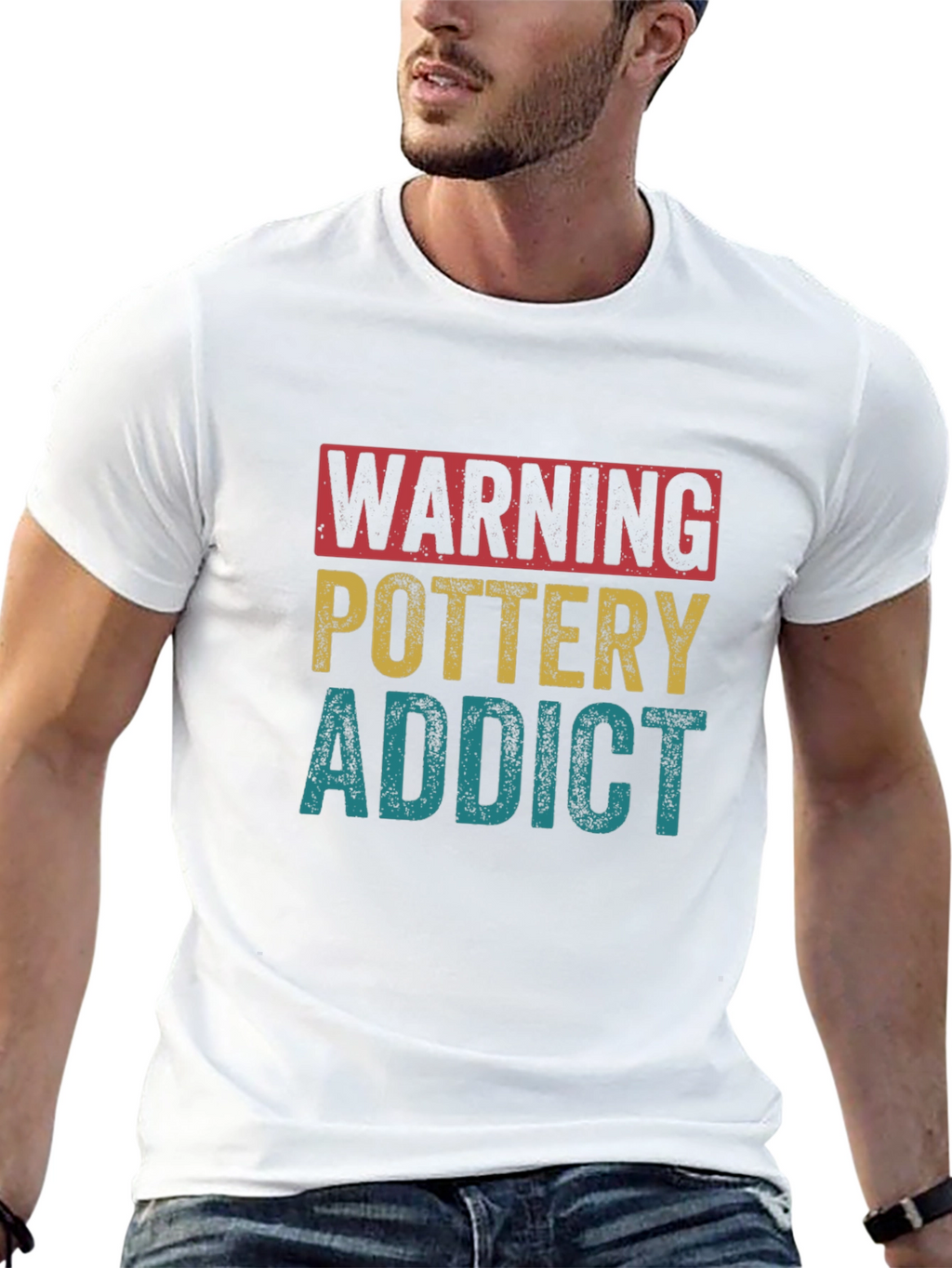 Pottery Addict T-Shirt - Warning Funny Gift