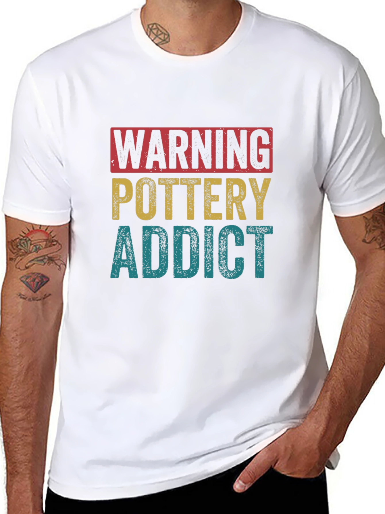 Pottery Addict T-Shirt - Warning Funny Gift