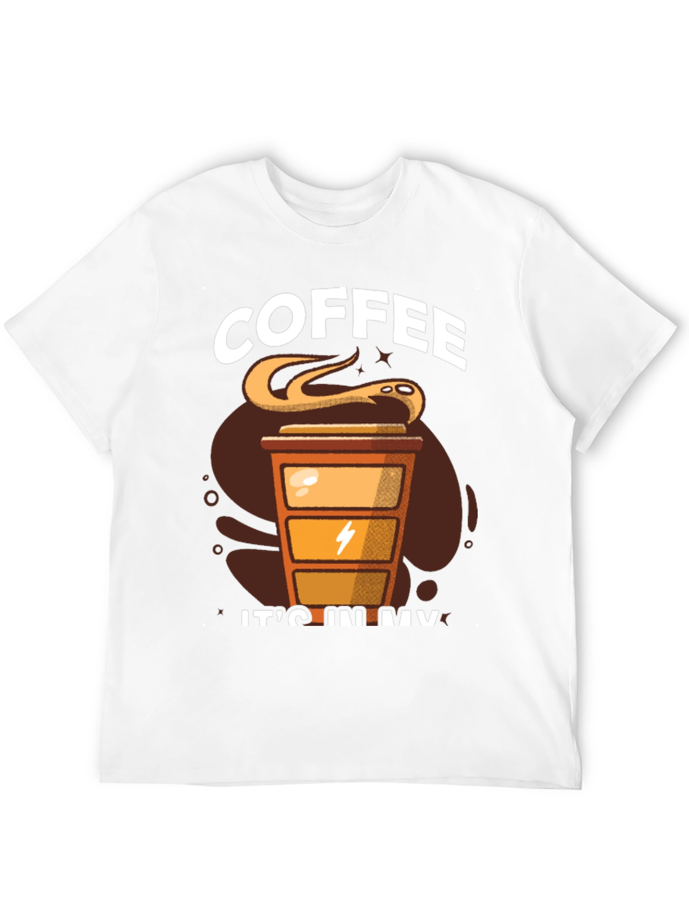 Coffee Snake T-Shirt - Its In My Veins Design