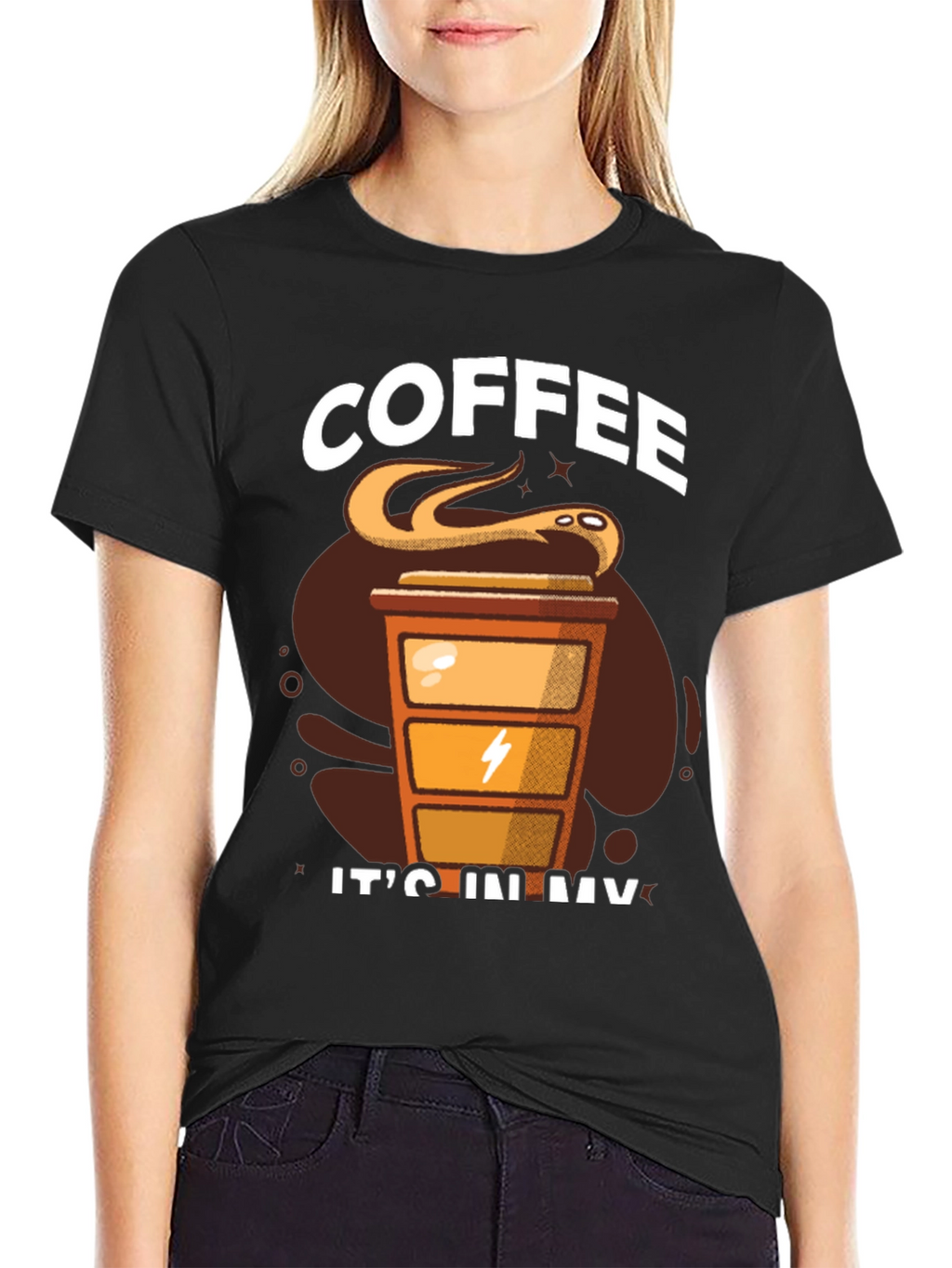 Coffee Snake T-Shirt - Its In My Veins Design
