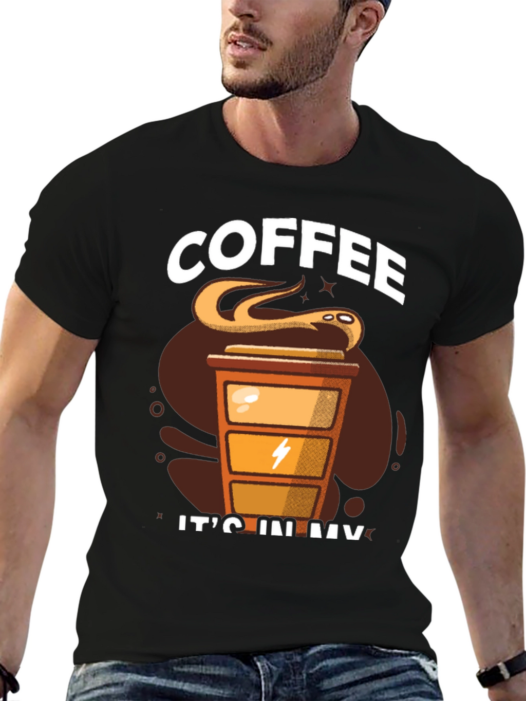 Coffee Snake T-Shirt - Its In My Veins Design