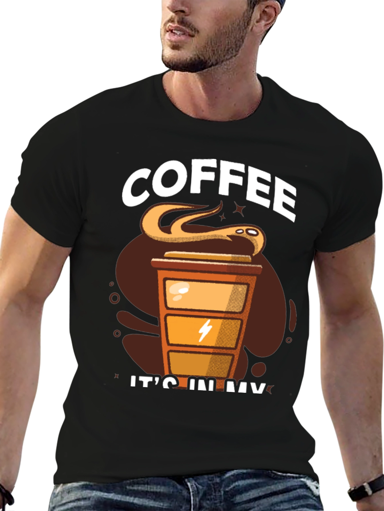 Coffee Snake T-Shirt - Its In My Veins Design