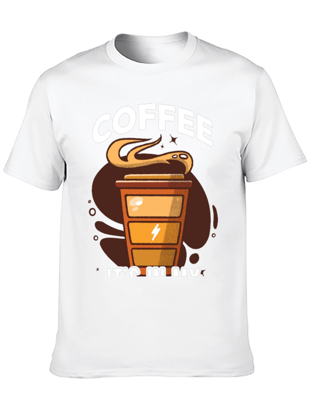 Coffee Snake T-Shirt - Its In My Veins Design