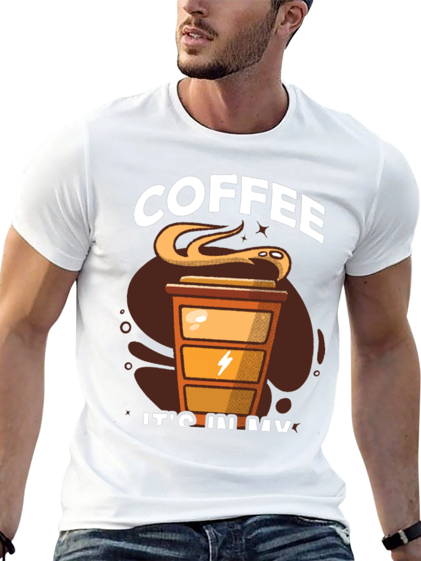 Coffee Snake T-Shirt - Its In My Veins Design