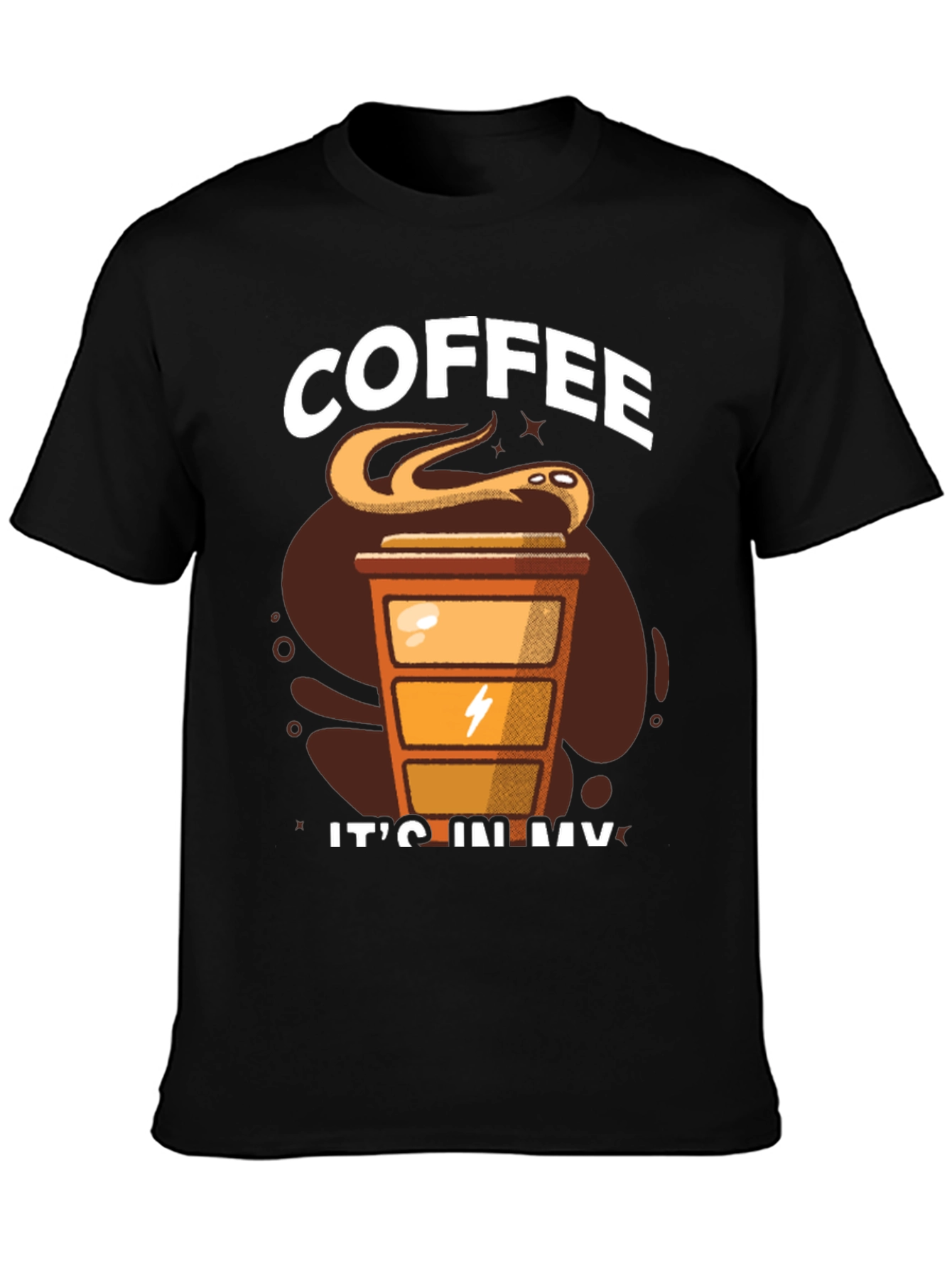 Coffee Snake T-Shirt - Its In My Veins Design