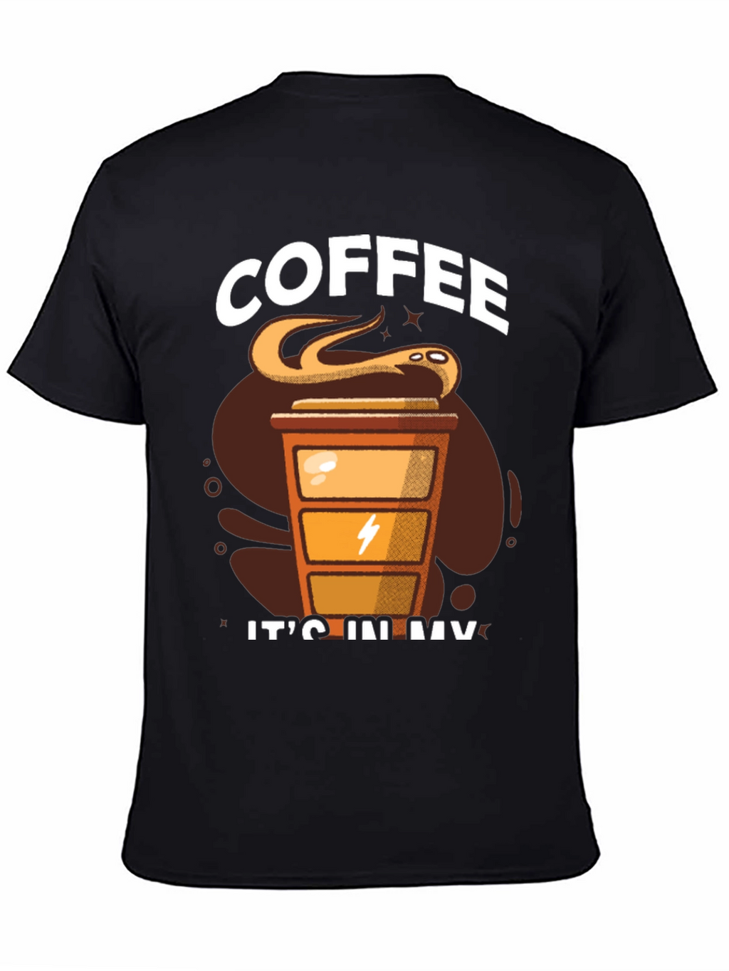 Coffee Snake T-Shirt - Its In My Veins Design