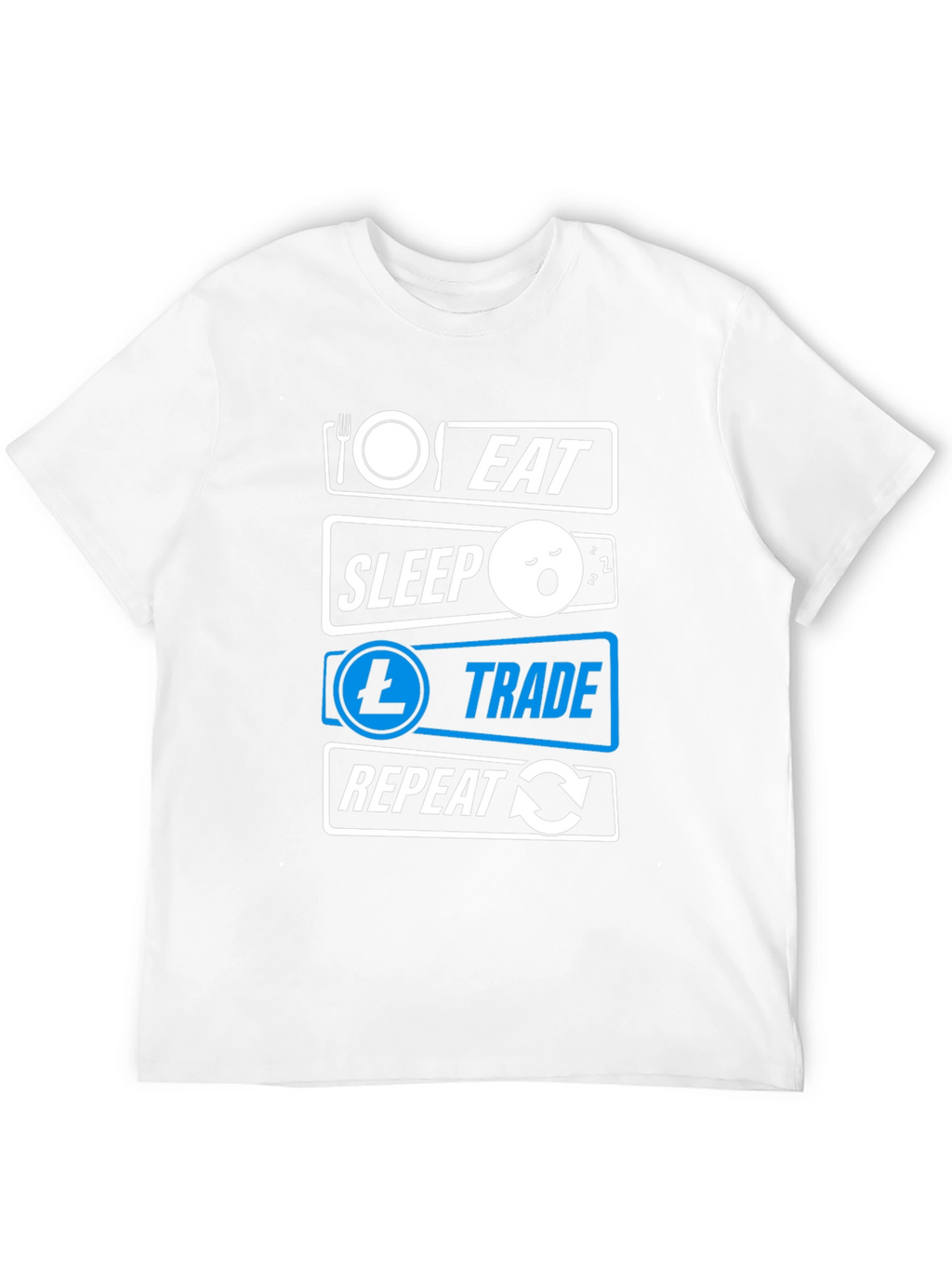 Eat Sleep Trade Repeat Black T-Shirt