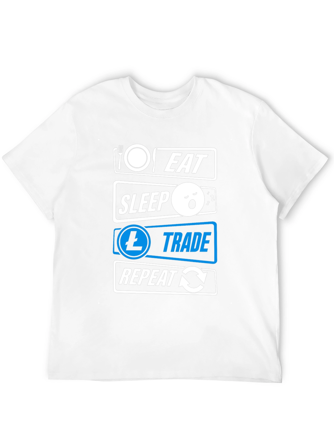 Eat Sleep Trade Repeat Black T-Shirt