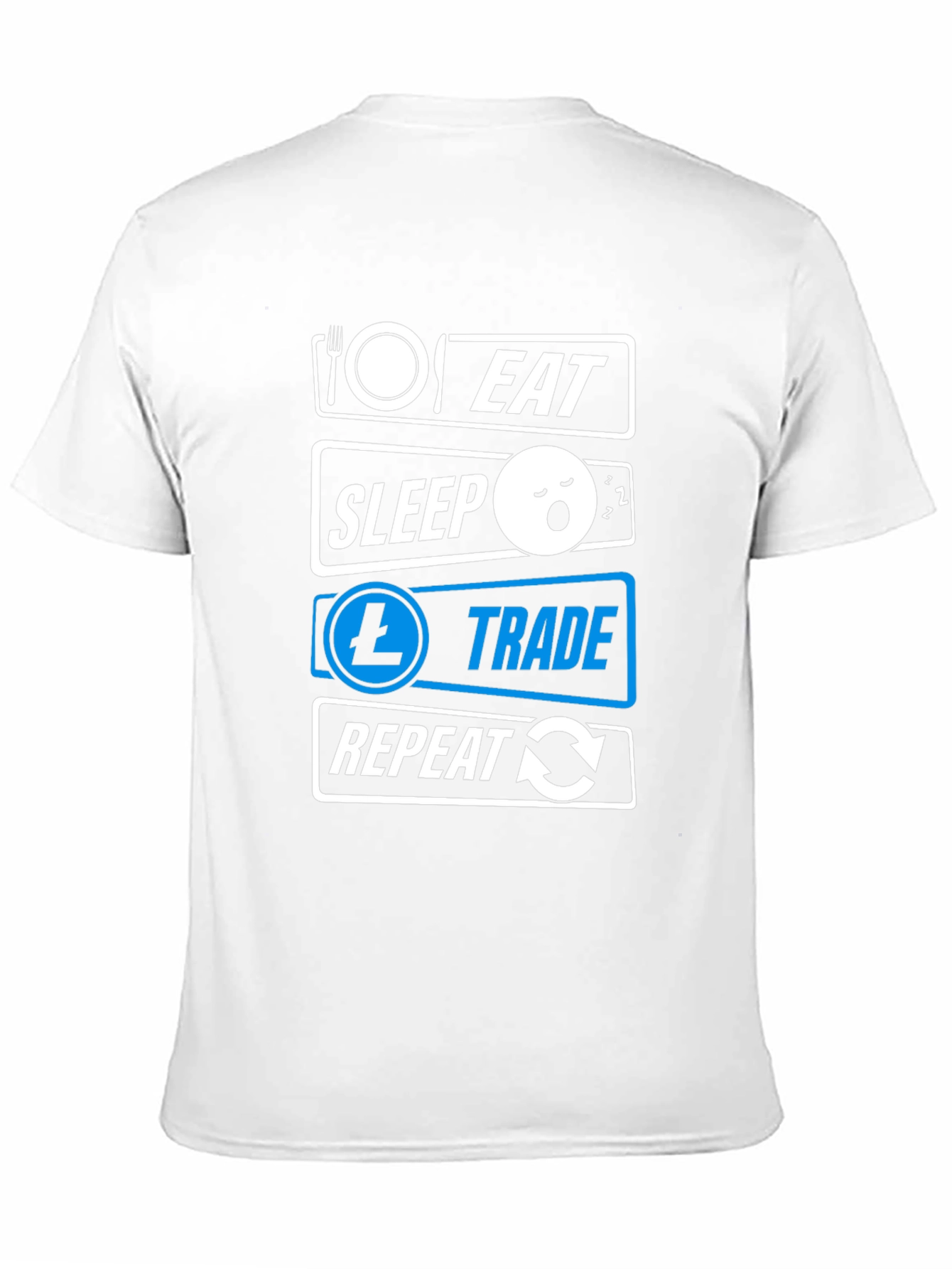 Eat Sleep Trade Repeat Black T-Shirt