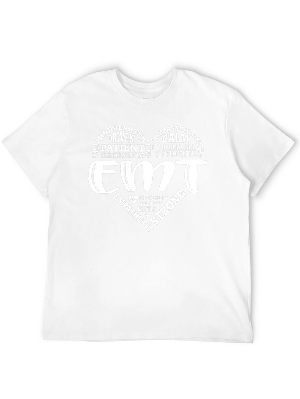 EMT Heart Graphic T-Shirt - Black