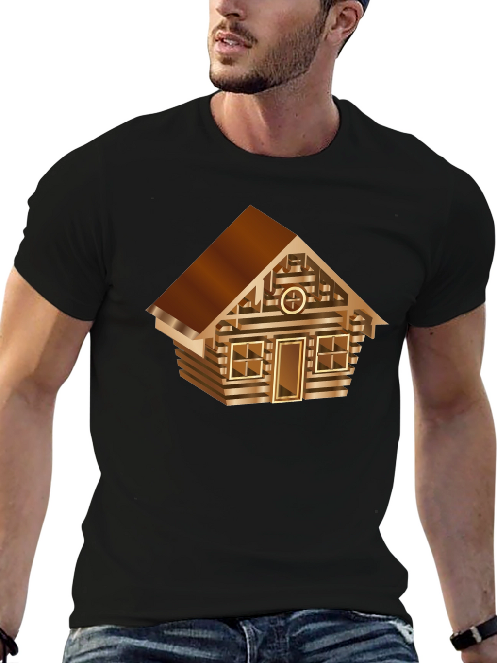 Cabin Graphic Tee - Novelty House Design
