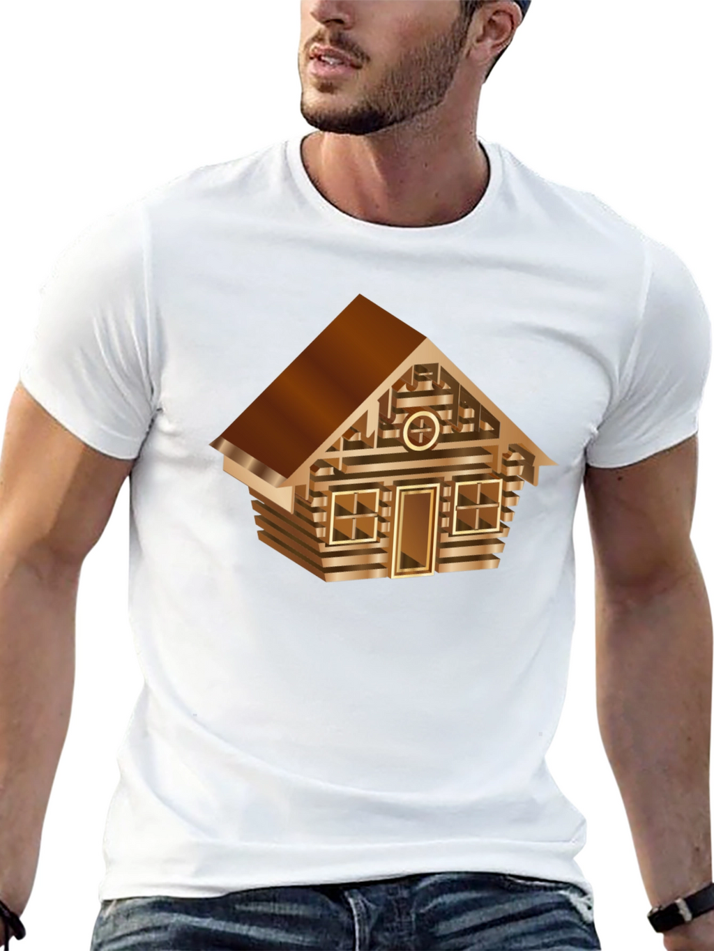 Cabin Graphic Tee - Novelty House Design