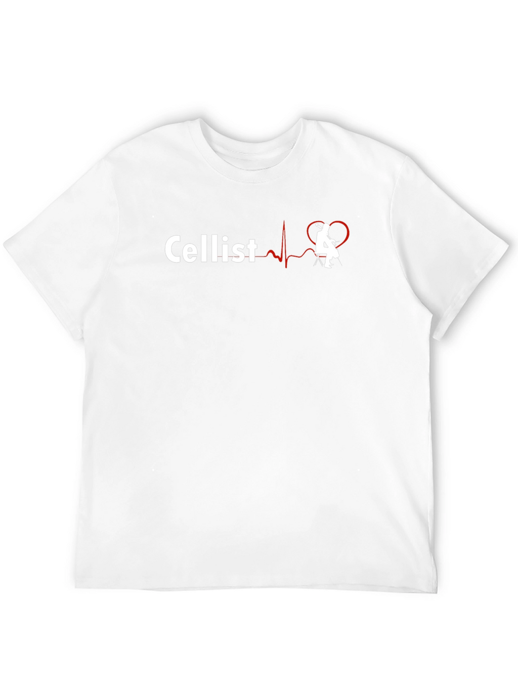 Cellist Heartbeat T-Shirt - Music Lover Gift