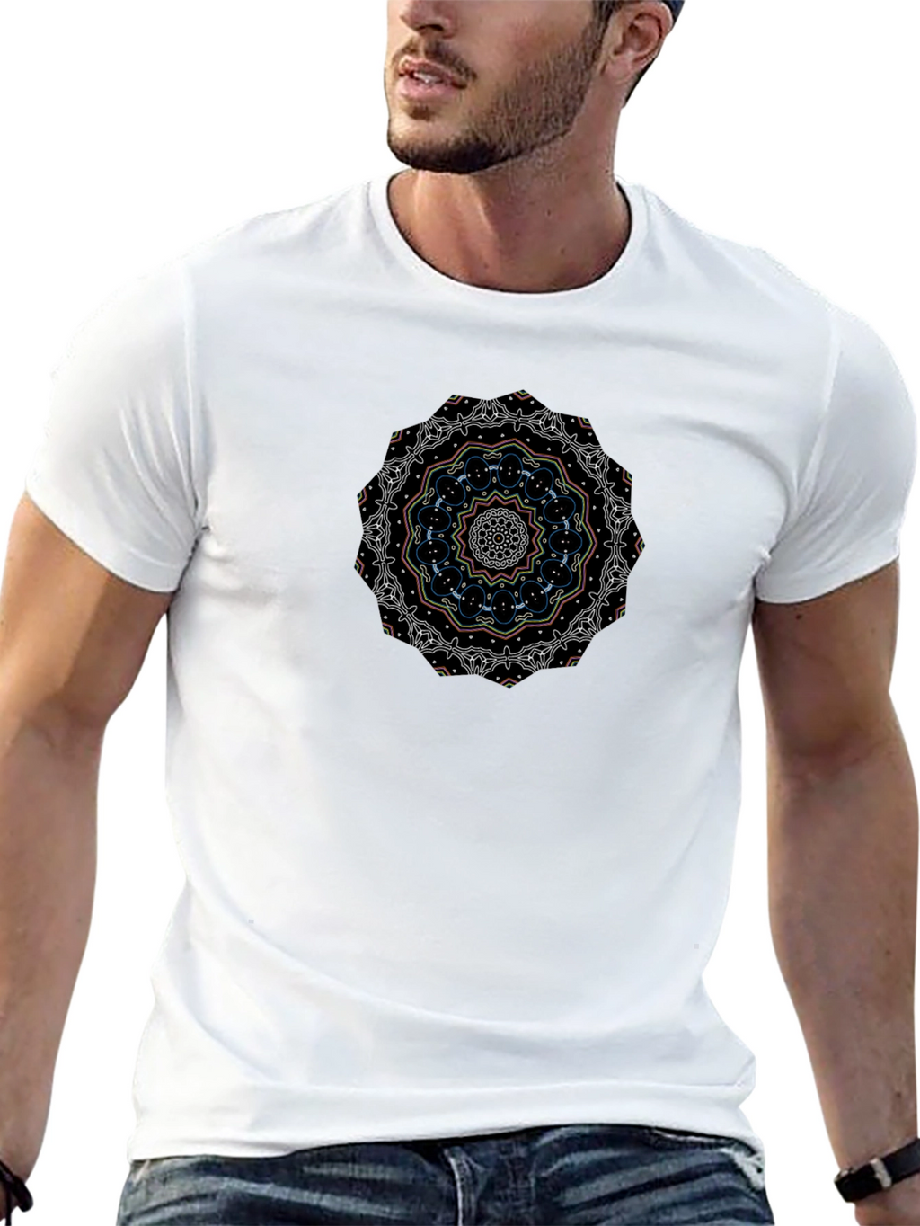 Mandala Graphic Black T-Shirt