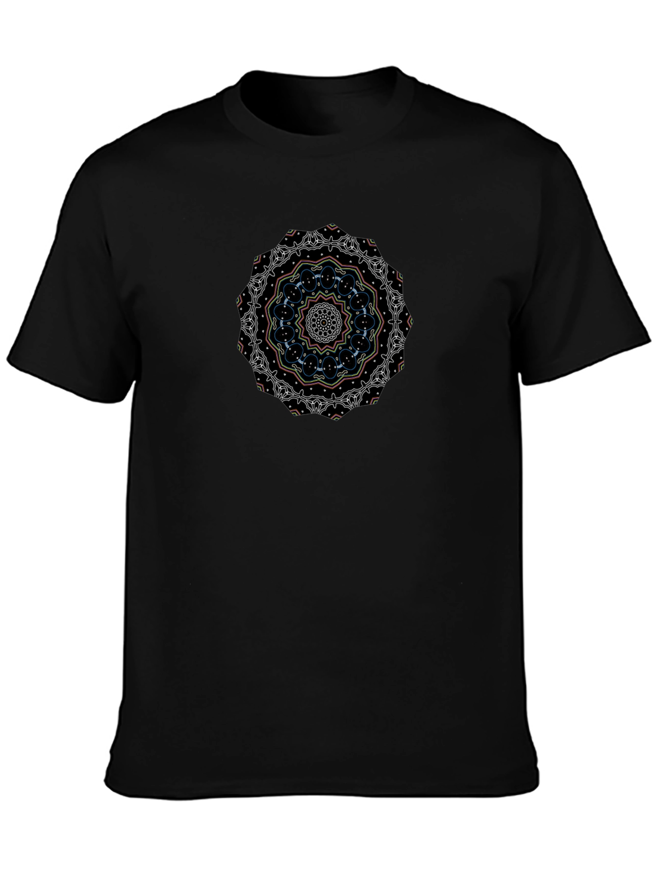 Mandala Graphic Black T-Shirt