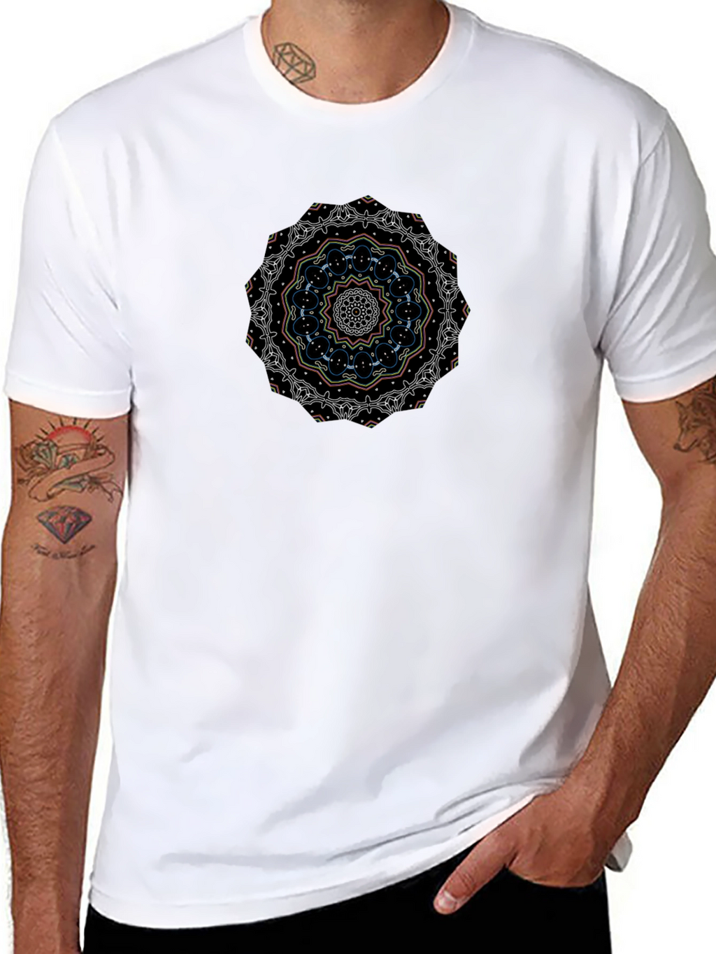Mandala Graphic Black T-Shirt
