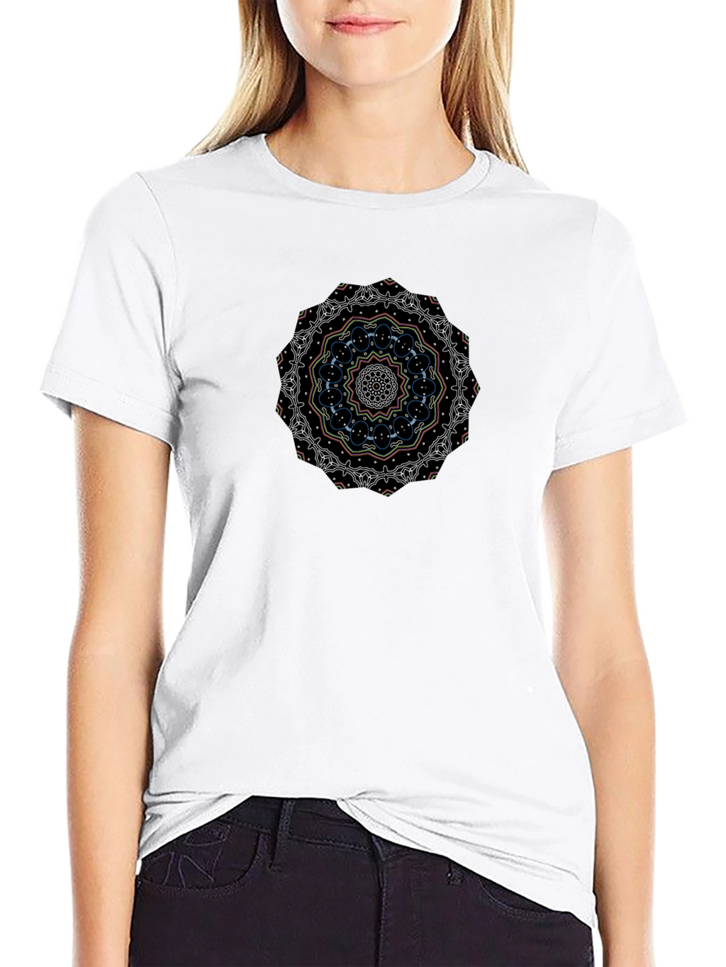 Mandala Graphic Black T-Shirt