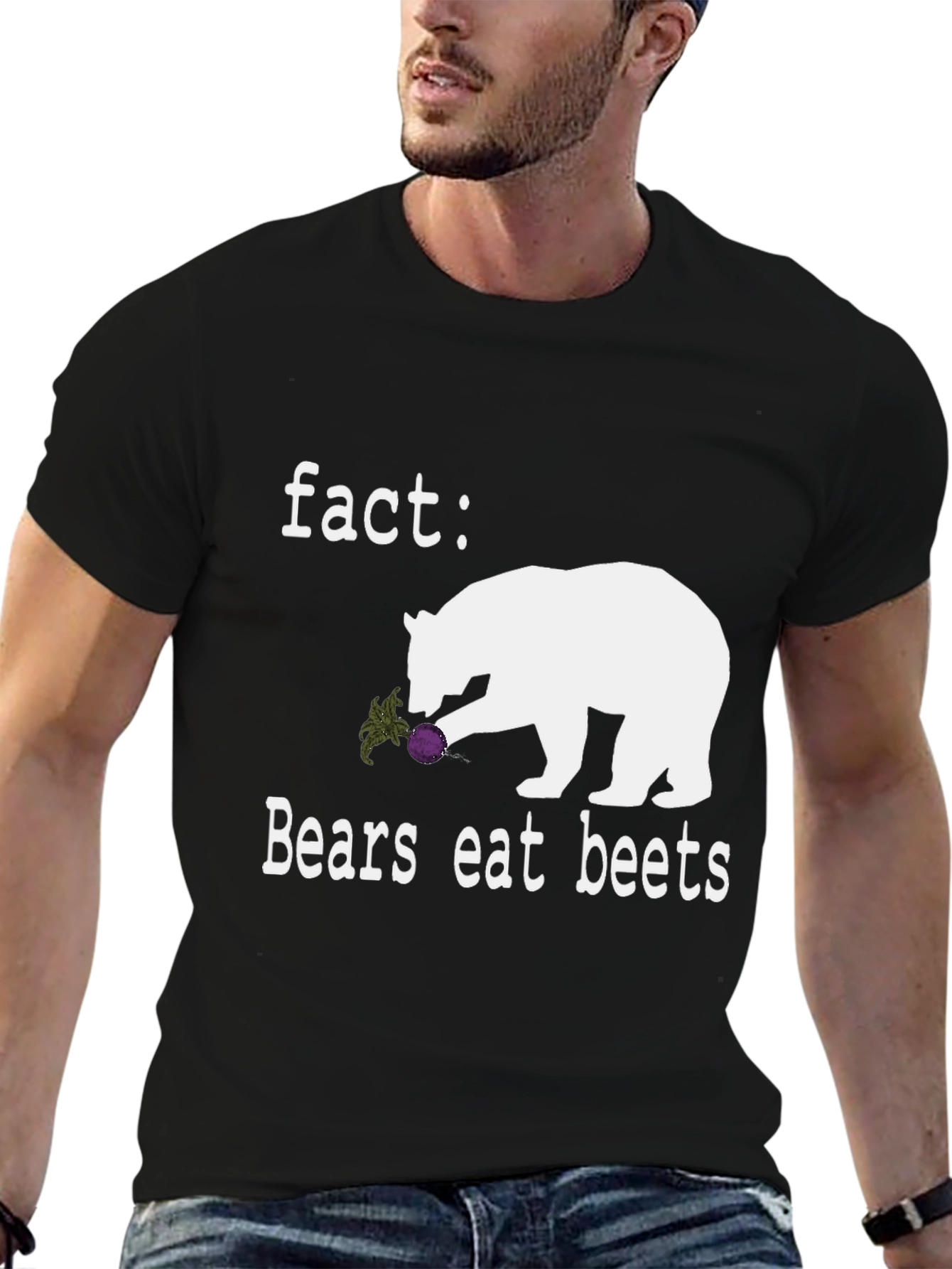 Bears Eat Beets Graphic Tee - Novelty T-Shirt