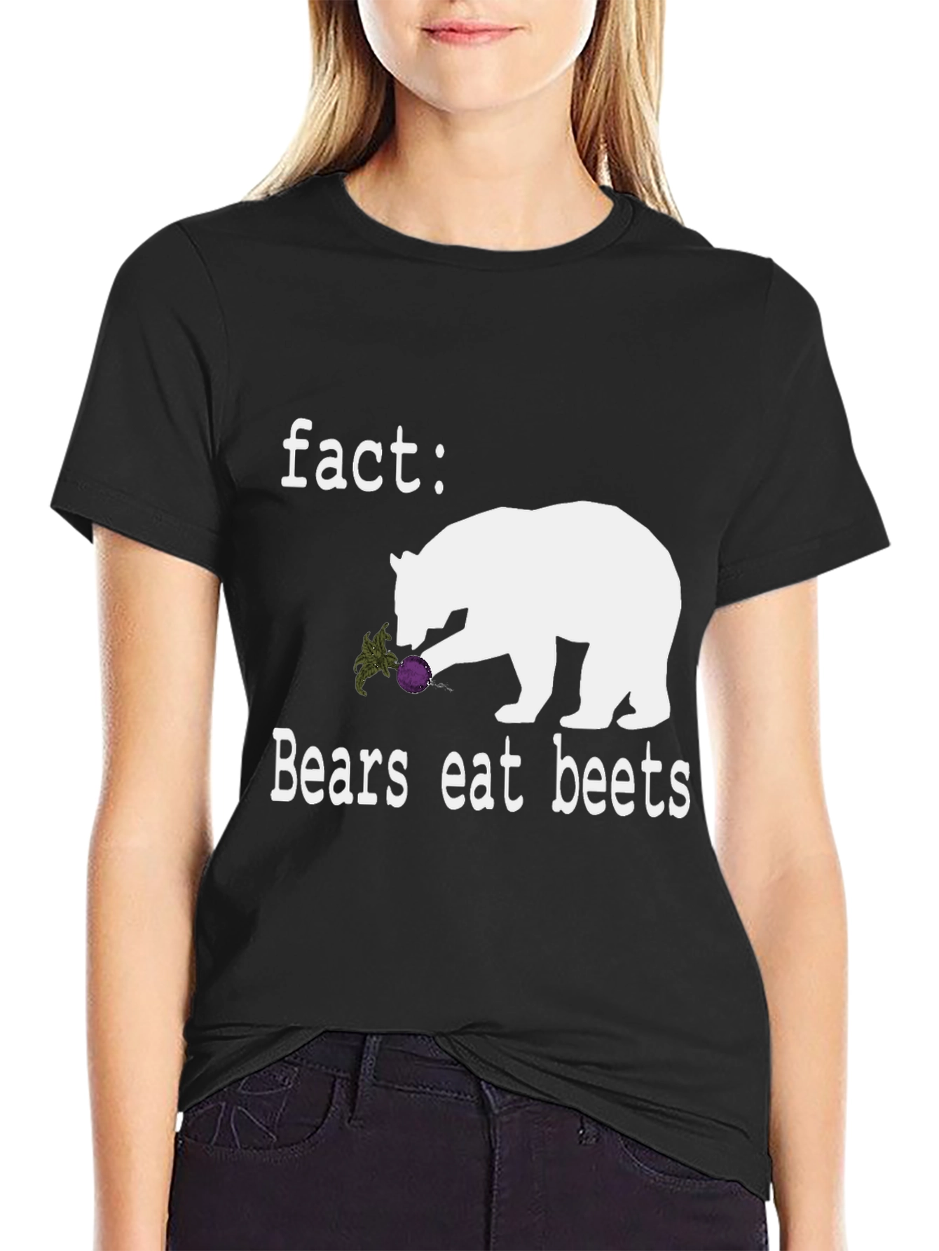 Bears Eat Beets Graphic Tee - Novelty T-Shirt