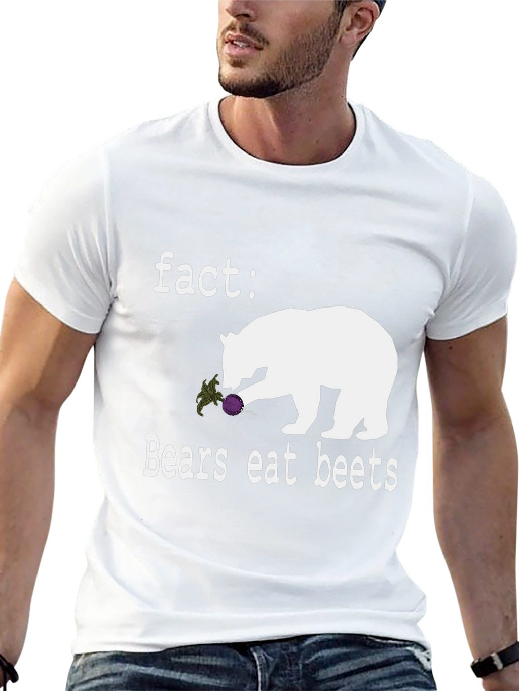 Bears Eat Beets Graphic Tee - Novelty T-Shirt